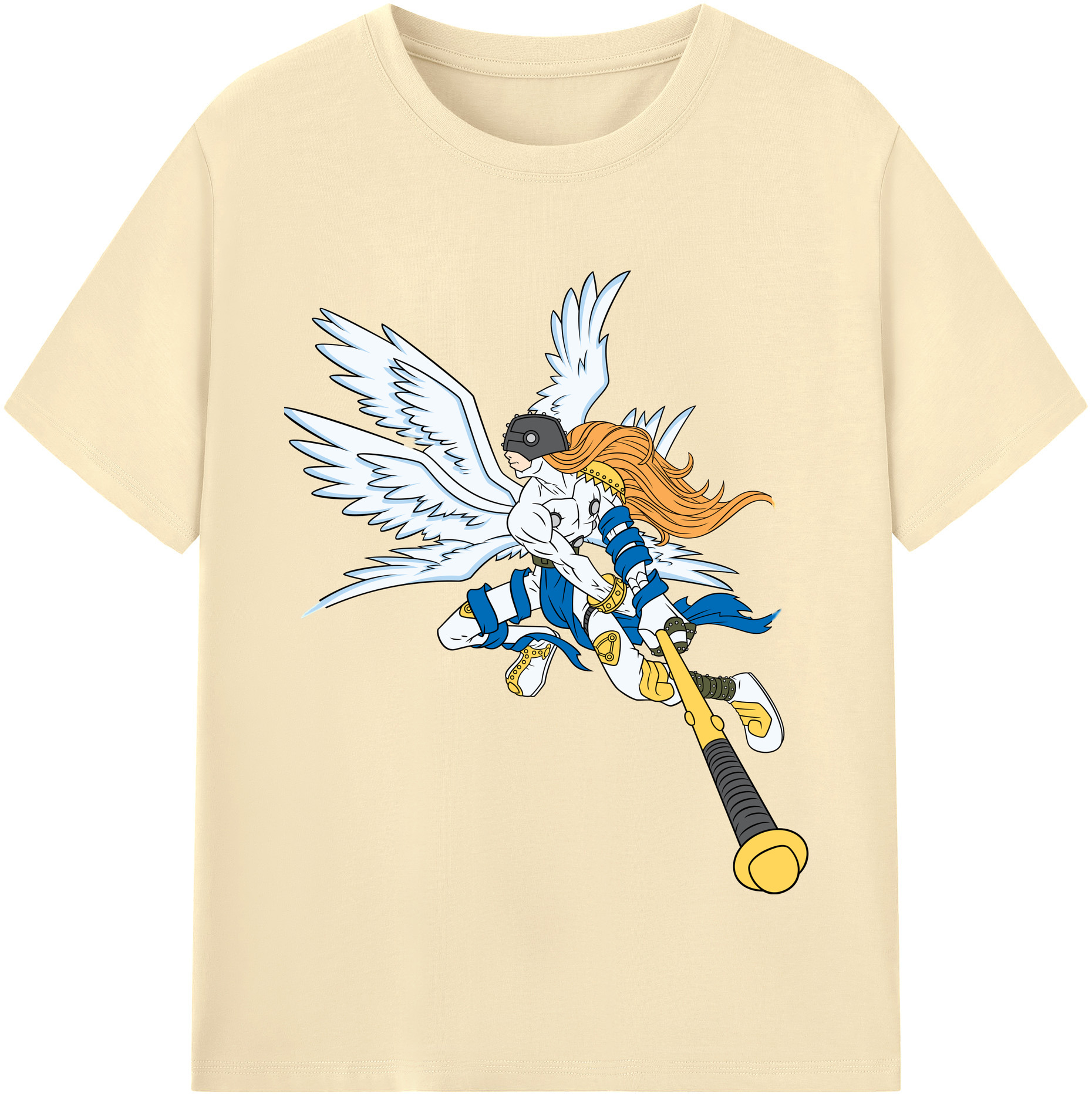 （画像用） Digimon デジタルモンスター/デジモン 綿100％半袖Tシャツ（フロントプリント）