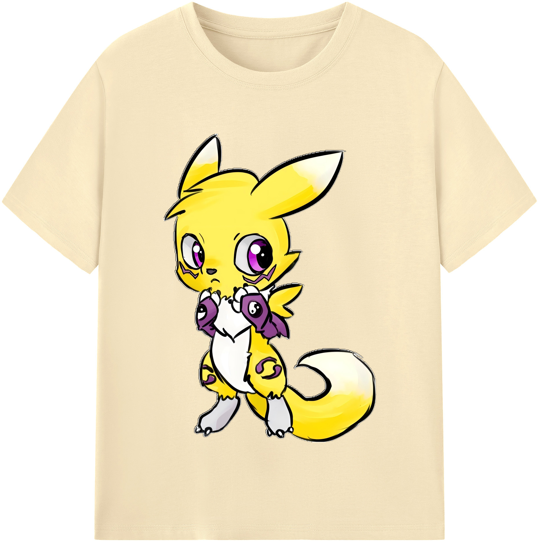 （画像用） Digimon デジタルモンスター/デジモン 綿100％半袖Tシャツ（フロントプリント）