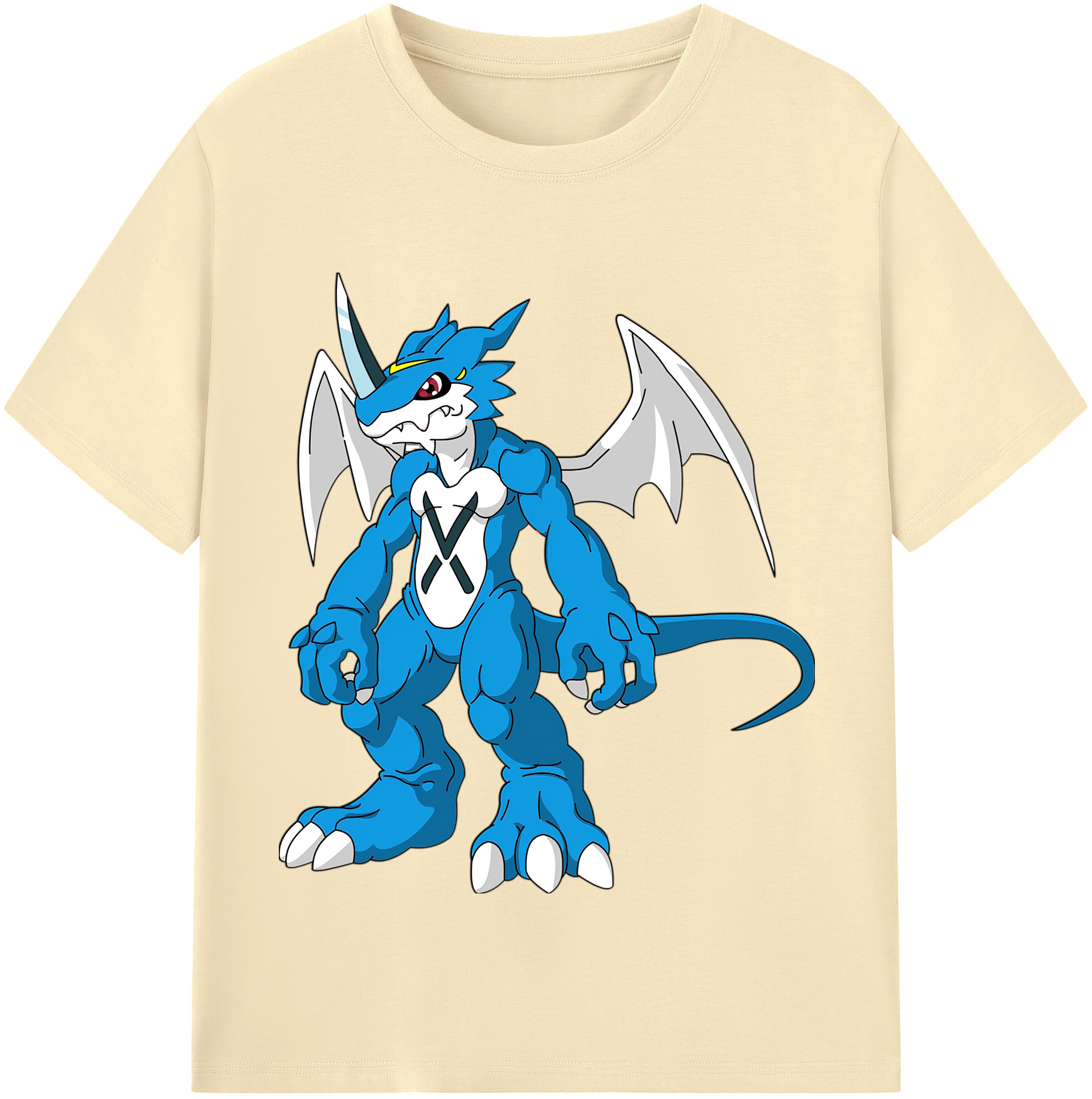 （画像用） Digimon デジタルモンスター/デジモン 綿100％半袖Tシャツ（フロントプリント）