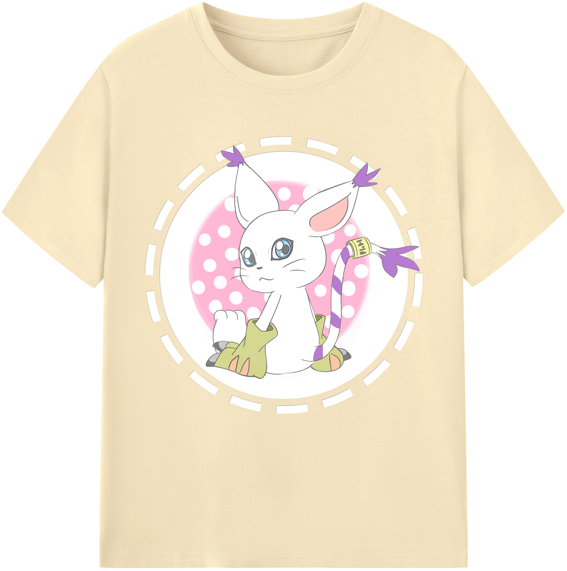 （画像用） Digimon デジタルモンスター/デジモン 綿100％半袖Tシャツ（フロントプリント）