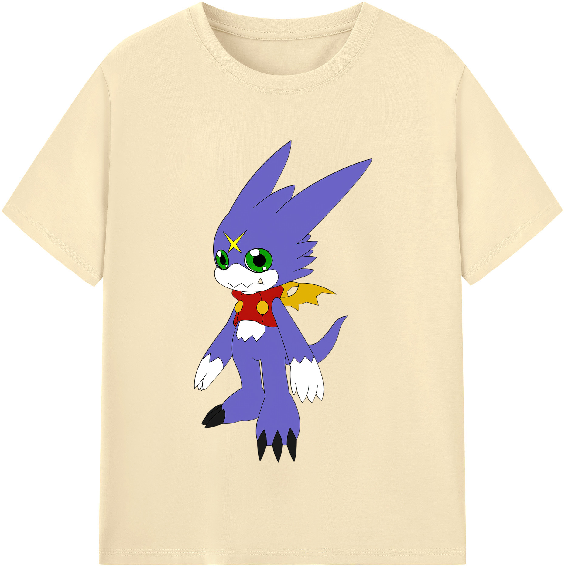 （画像用） Digimon デジタルモンスター/デジモン 綿100％半袖Tシャツ（フロントプリント）
