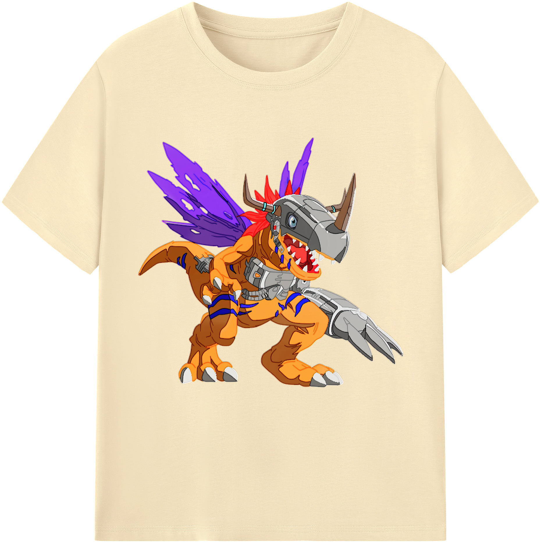 （画像用） Digimon デジタルモンスター/デジモン 綿100％半袖Tシャツ（フロントプリント）