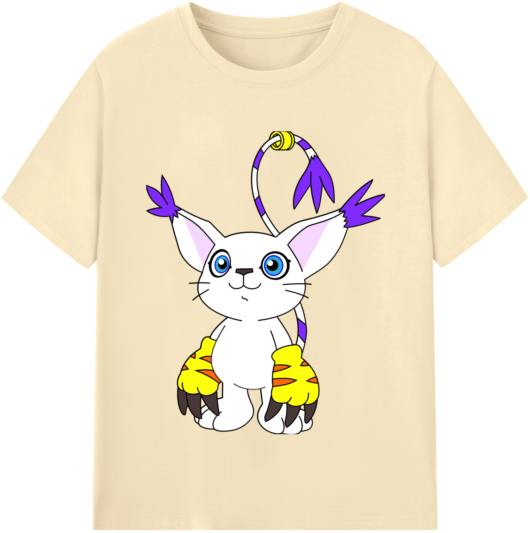 （画像用） Digimon デジタルモンスター/デジモン 綿100％半袖Tシャツ（フロントプリント）