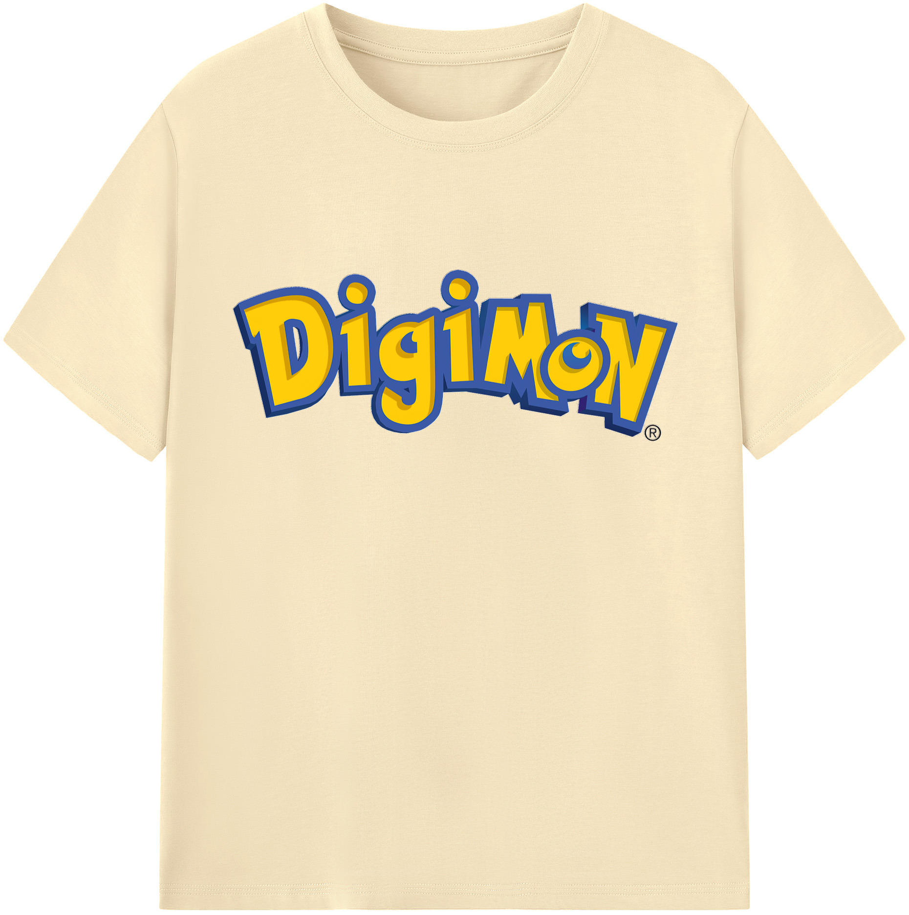 （画像用） Digimon デジタルモンスター/デジモン 綿100％半袖Tシャツ（フロントプリント）