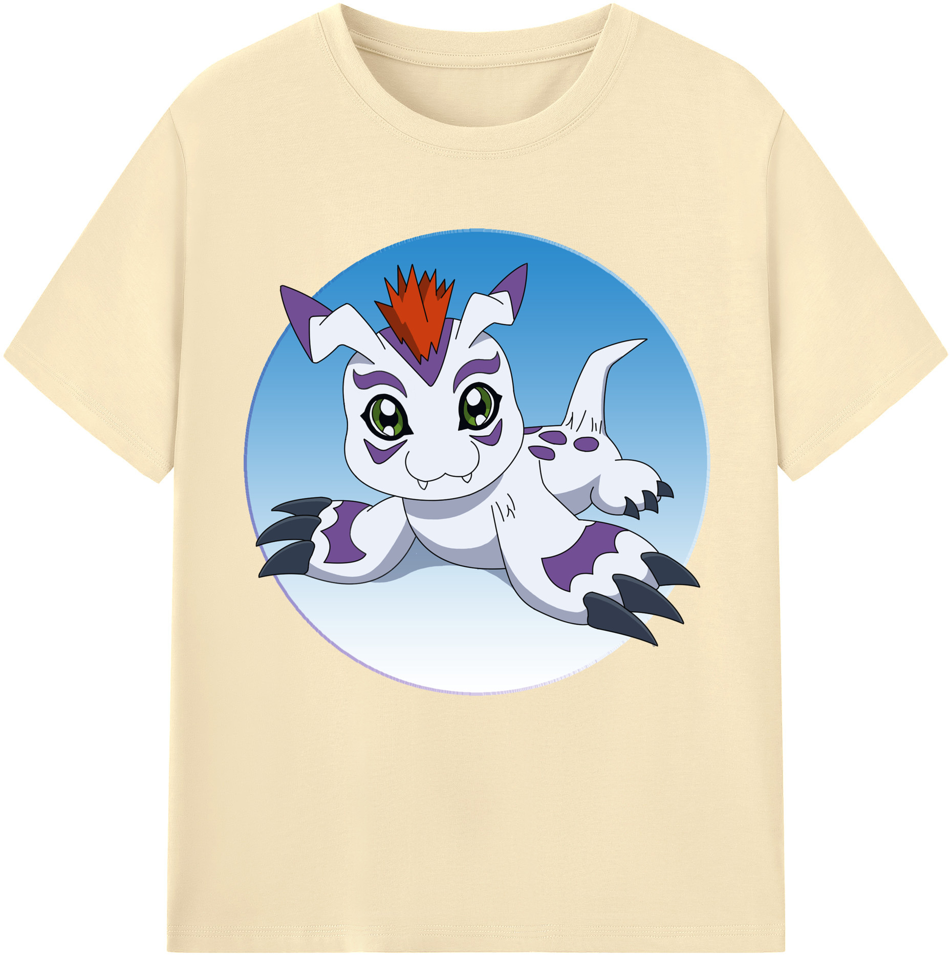 （画像用） Digimon デジタルモンスター/デジモン 綿100％半袖Tシャツ（フロントプリント）
