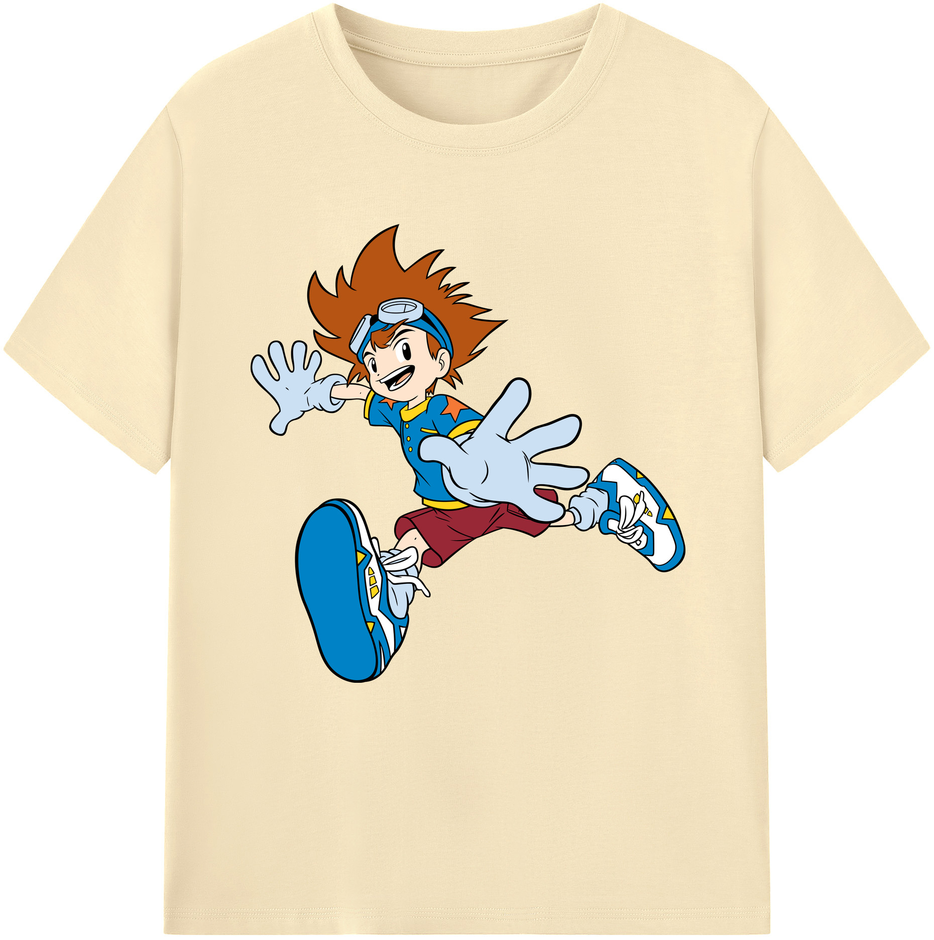 （画像用） Digimon デジタルモンスター/デジモン 綿100％半袖Tシャツ（フロントプリント）