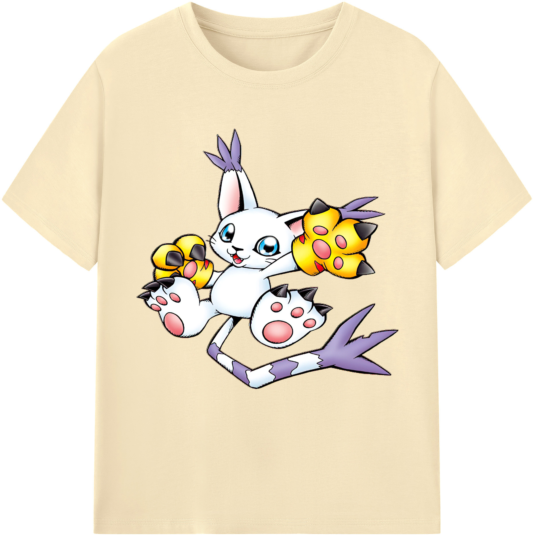 （画像用） Digimon デジタルモンスター/デジモン 綿100％半袖Tシャツ（フロントプリント）