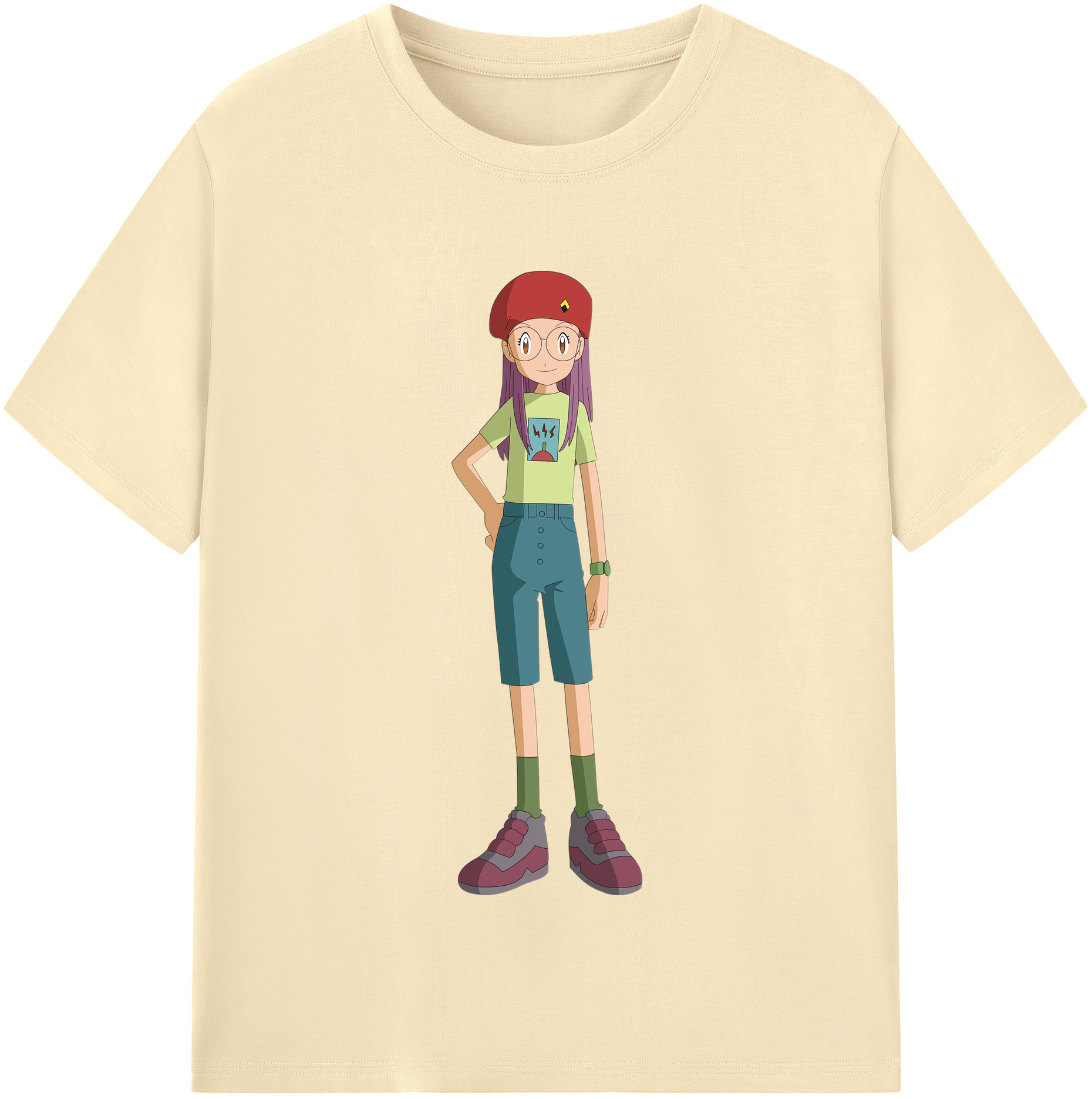 （画像用） Digimon デジタルモンスター/デジモン 綿100％半袖Tシャツ（フロントプリント）