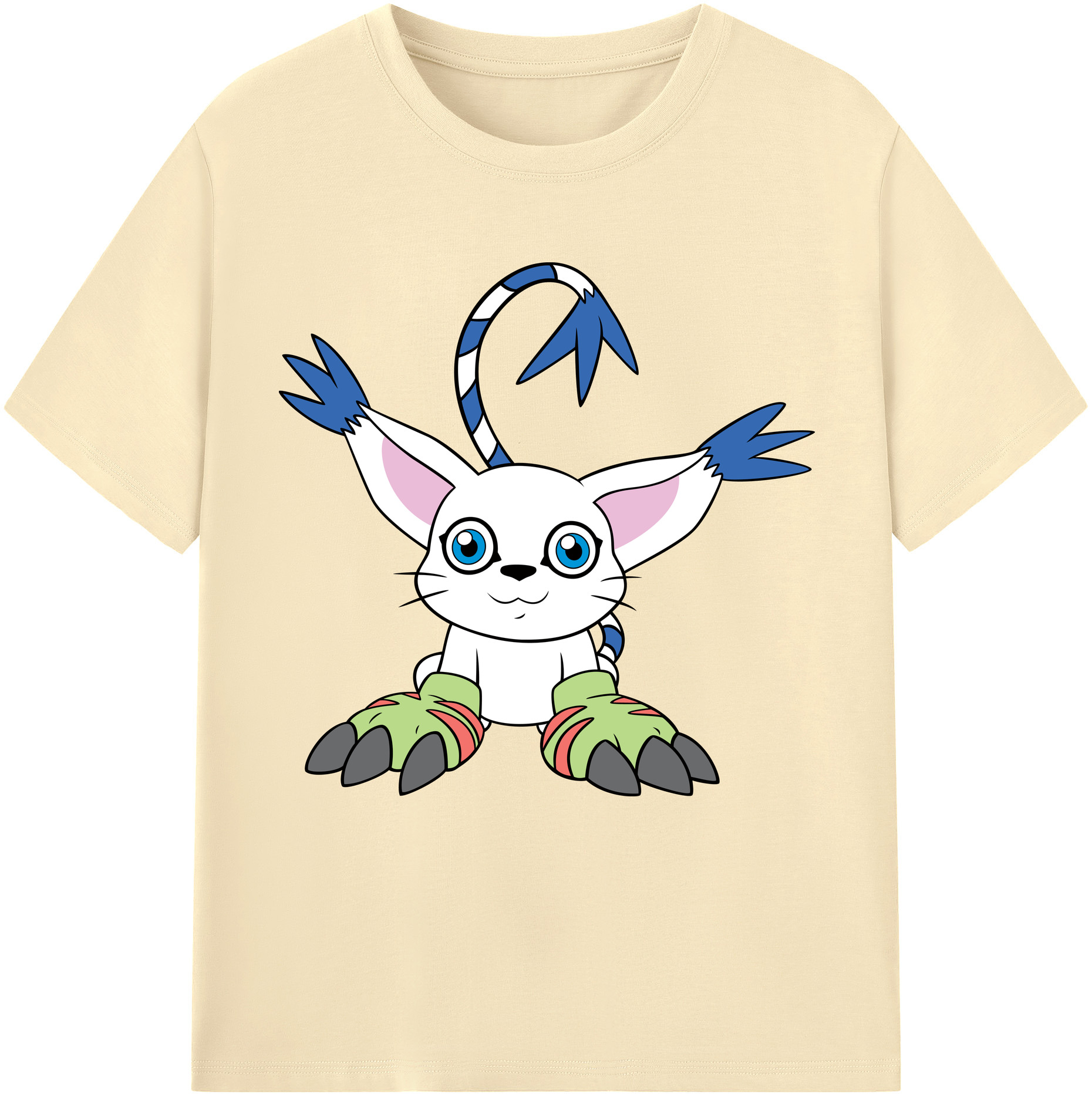 （画像用） Digimon デジタルモンスター/デジモン 綿100％半袖Tシャツ（フロントプリント）