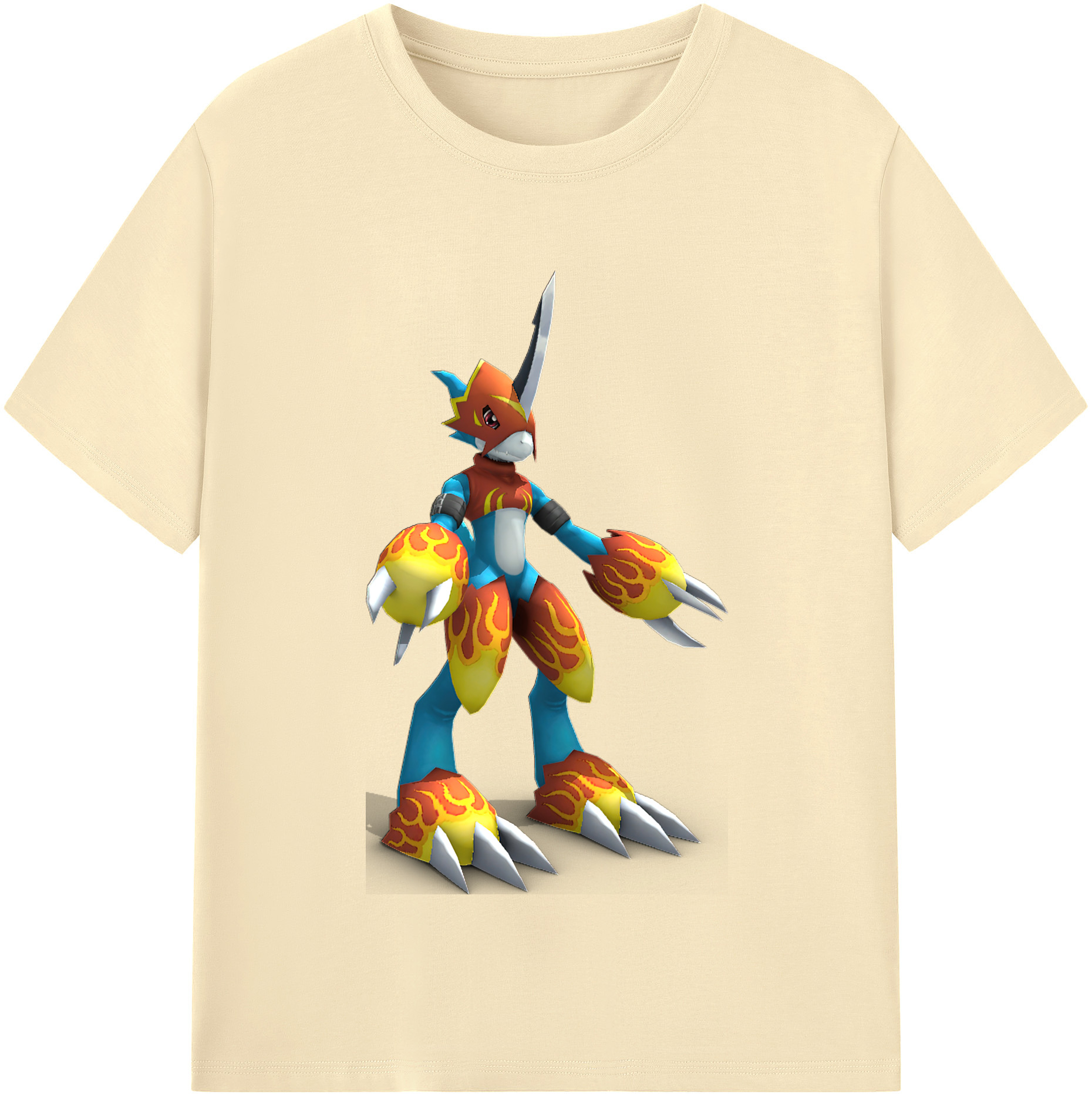 （画像用） Digimon デジタルモンスター/デジモン 綿100％半袖Tシャツ（フロントプリント）