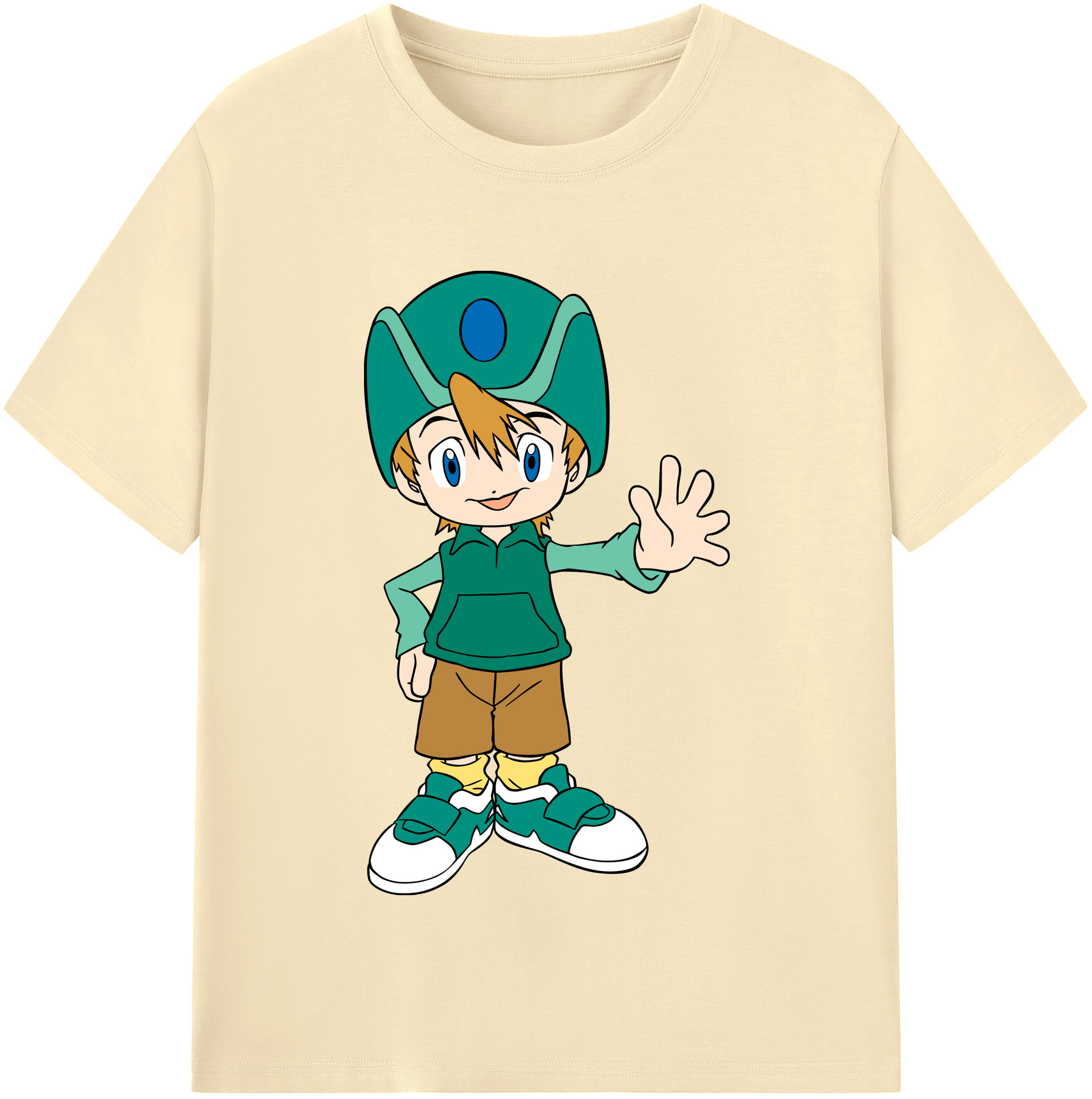 （画像用） Digimon デジタルモンスター/デジモン 綿100％半袖Tシャツ（フロントプリント）