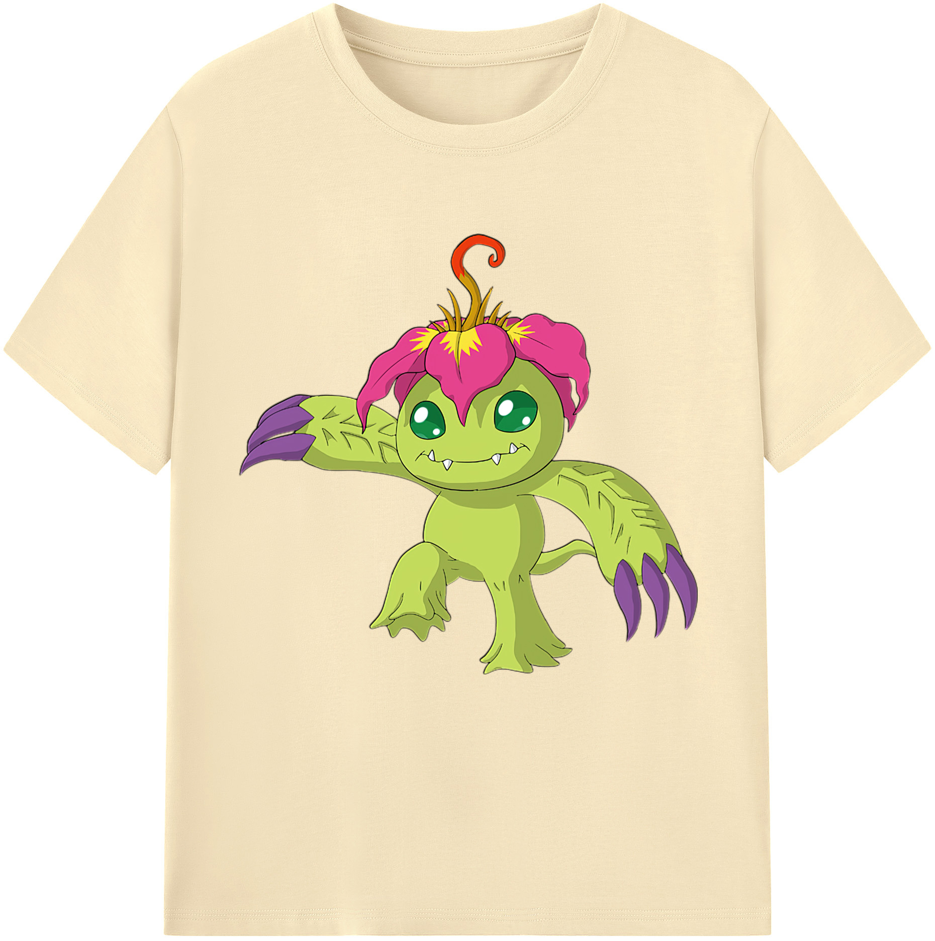 （画像用） Digimon デジタルモンスター/デジモン 綿100％半袖Tシャツ（フロントプリント）