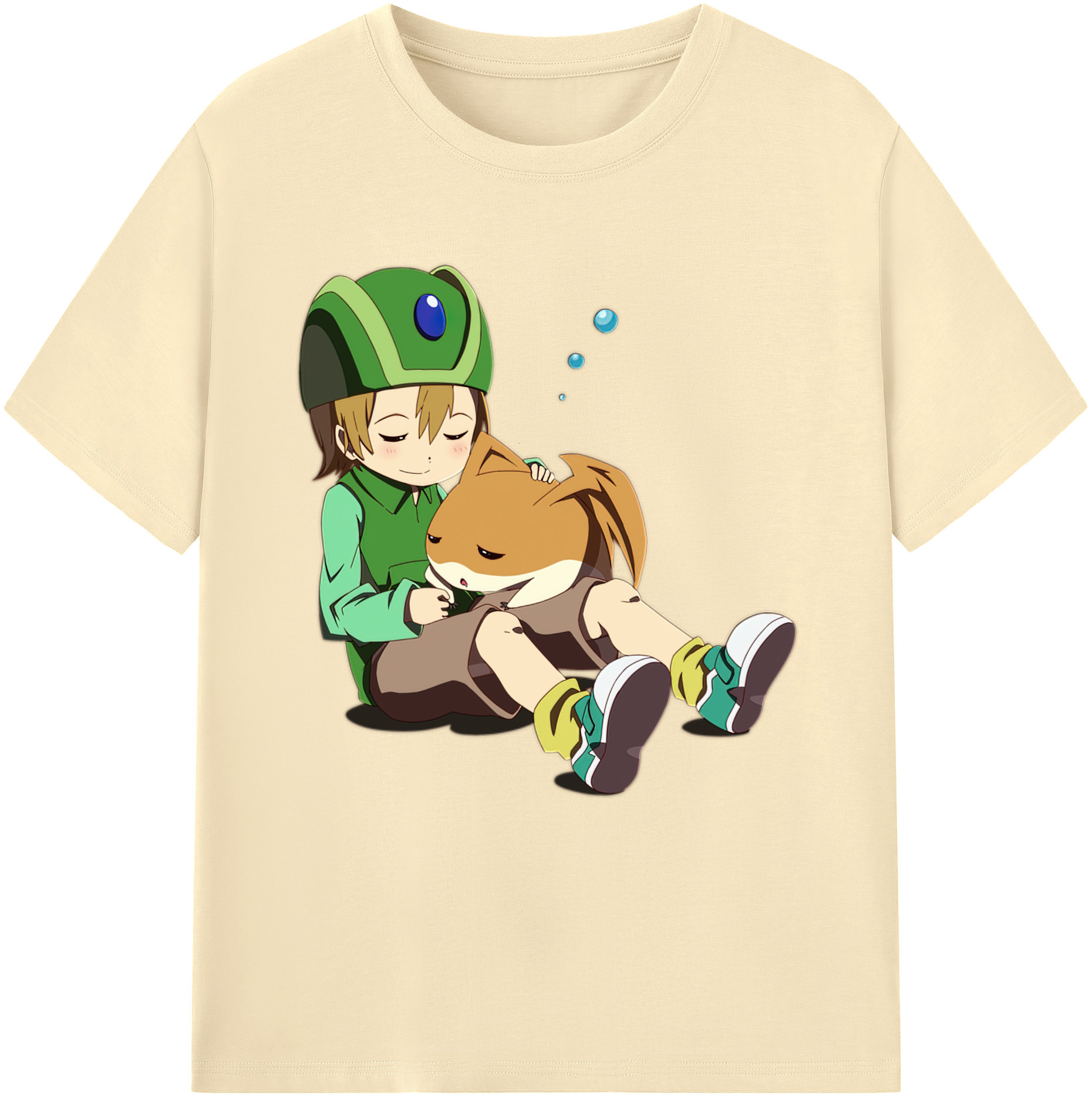 （画像用） Digimon デジタルモンスター/デジモン 綿100％半袖Tシャツ（フロントプリント）