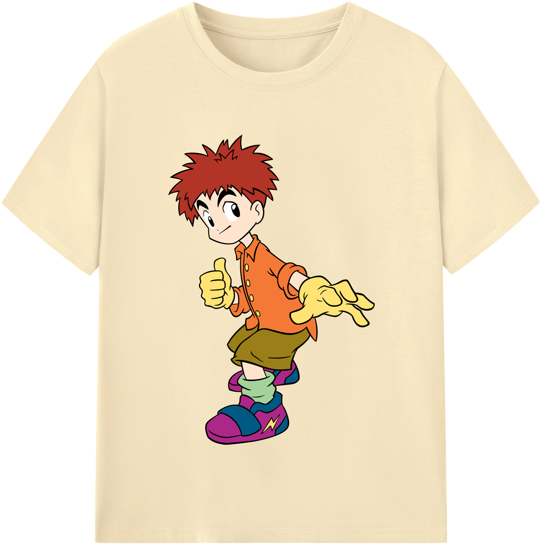 （画像用） Digimon デジタルモンスター/デジモン 綿100％半袖Tシャツ（フロントプリント）