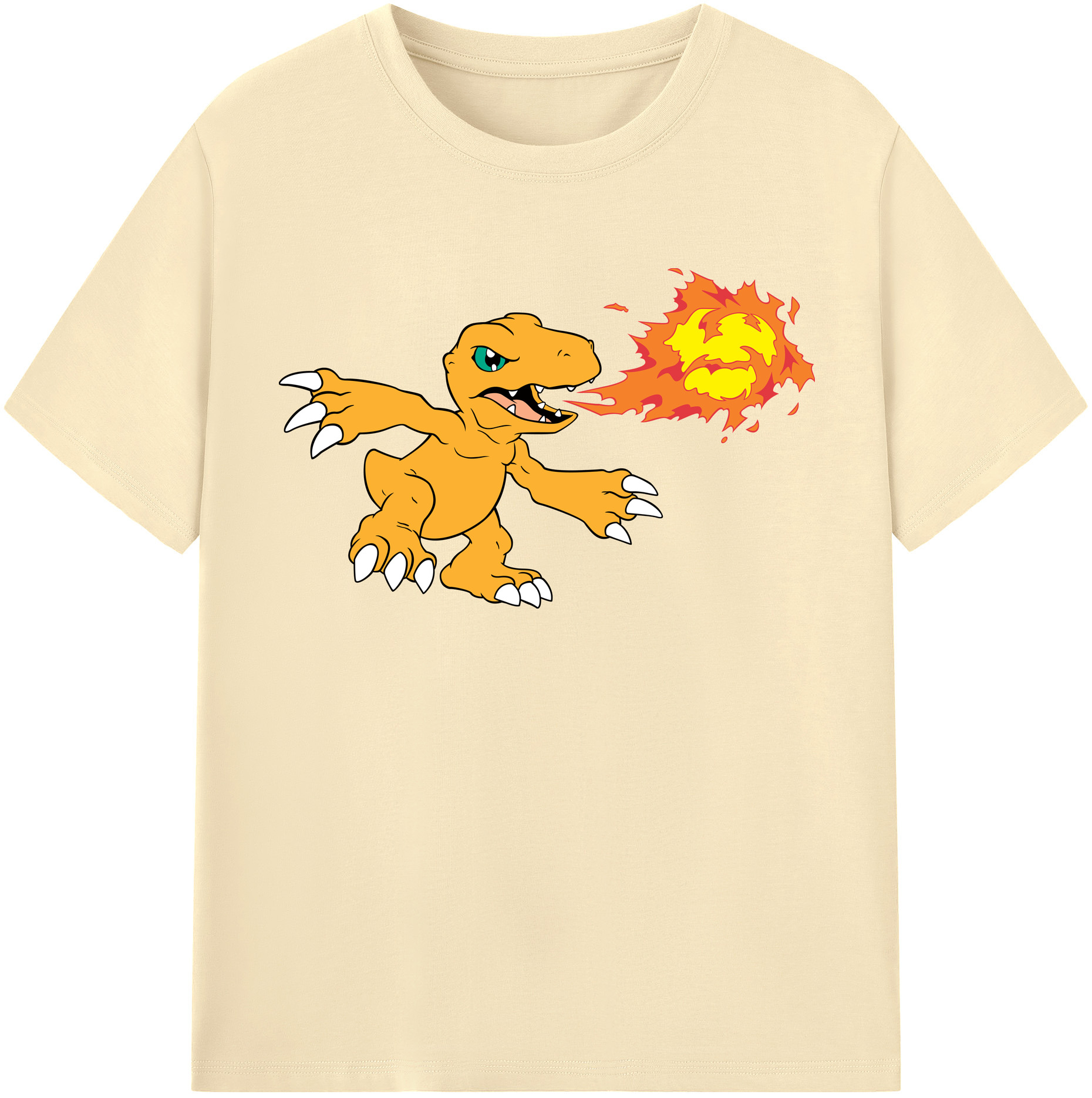（画像用） Digimon デジタルモンスター/デジモン 綿100％半袖Tシャツ（フロントプリント）
