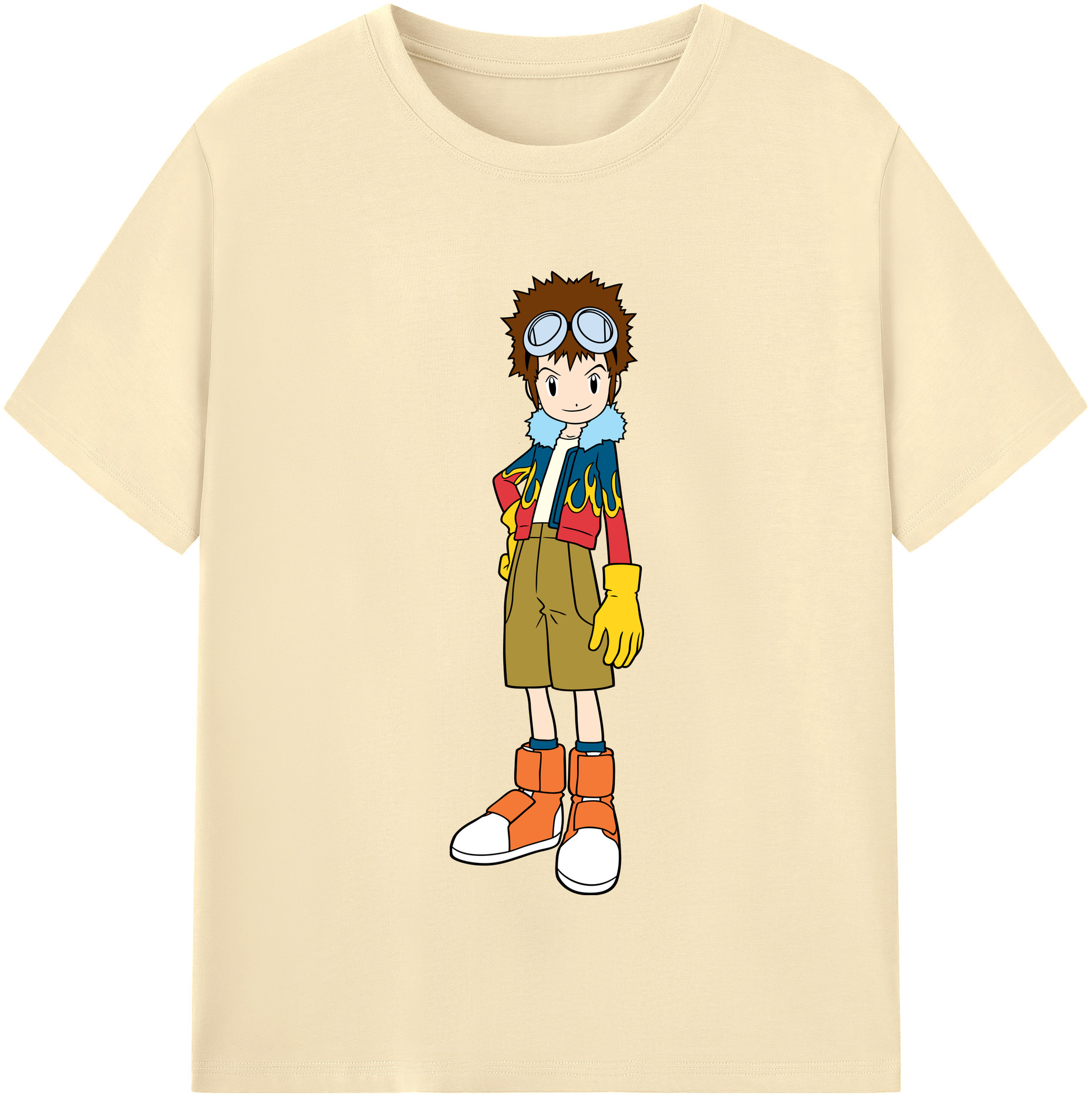 （画像用） Digimon デジタルモンスター/デジモン 綿100％半袖Tシャツ（フロントプリント）
