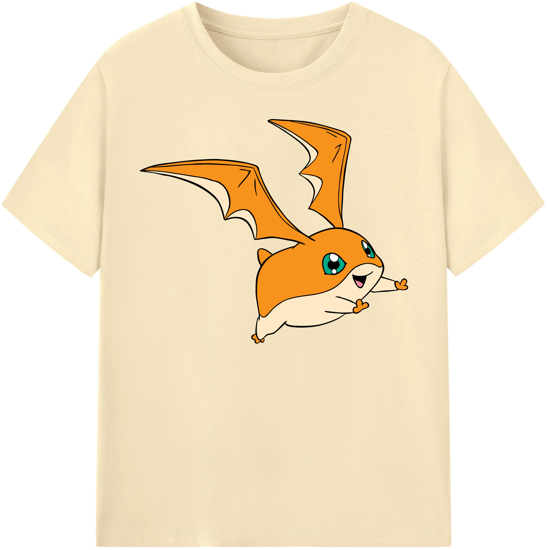 （画像用） Digimon デジタルモンスター/デジモン 綿100％半袖Tシャツ（フロントプリント）