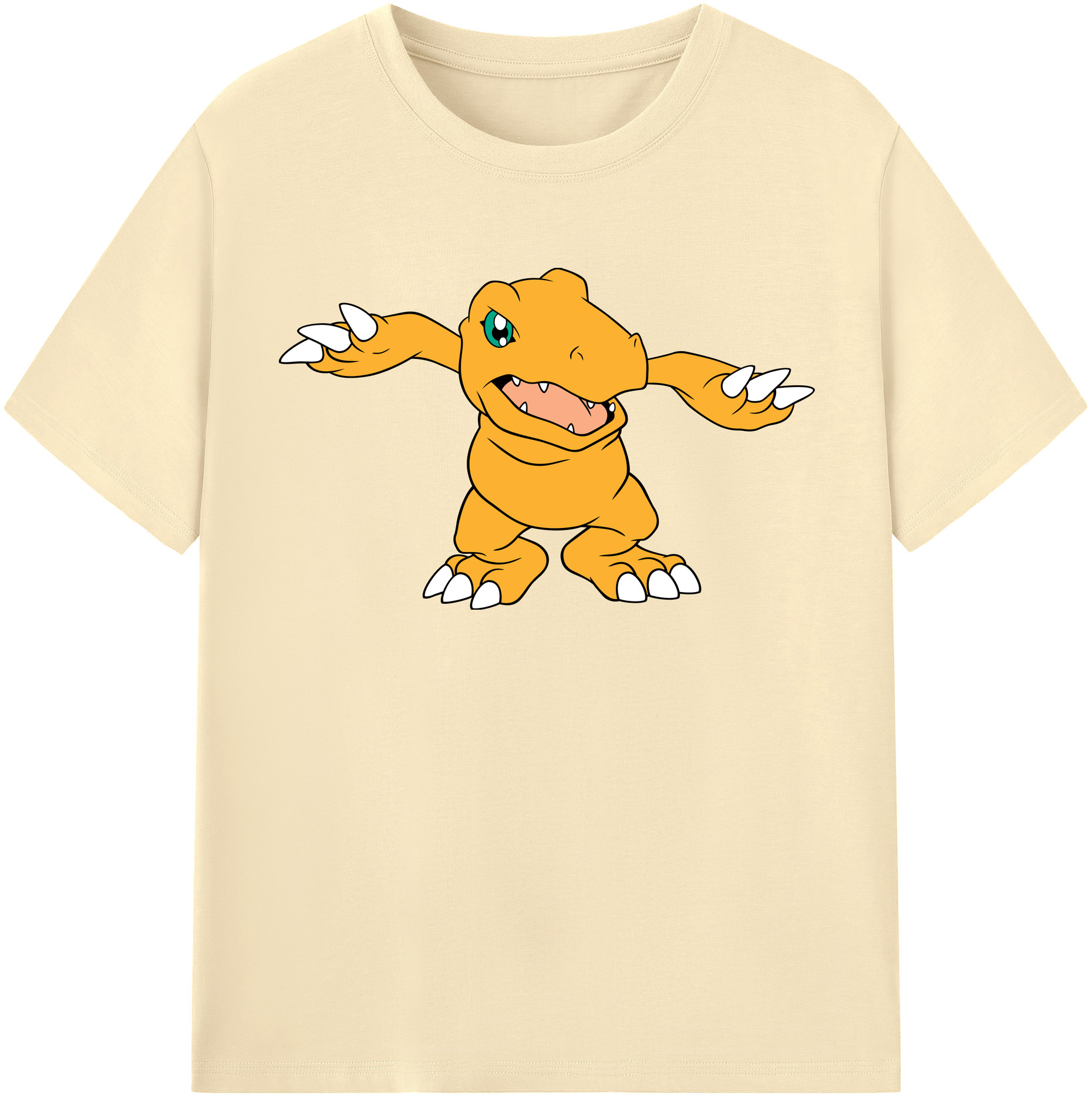 （画像用） Digimon デジタルモンスター/デジモン 綿100％半袖Tシャツ（フロントプリント）