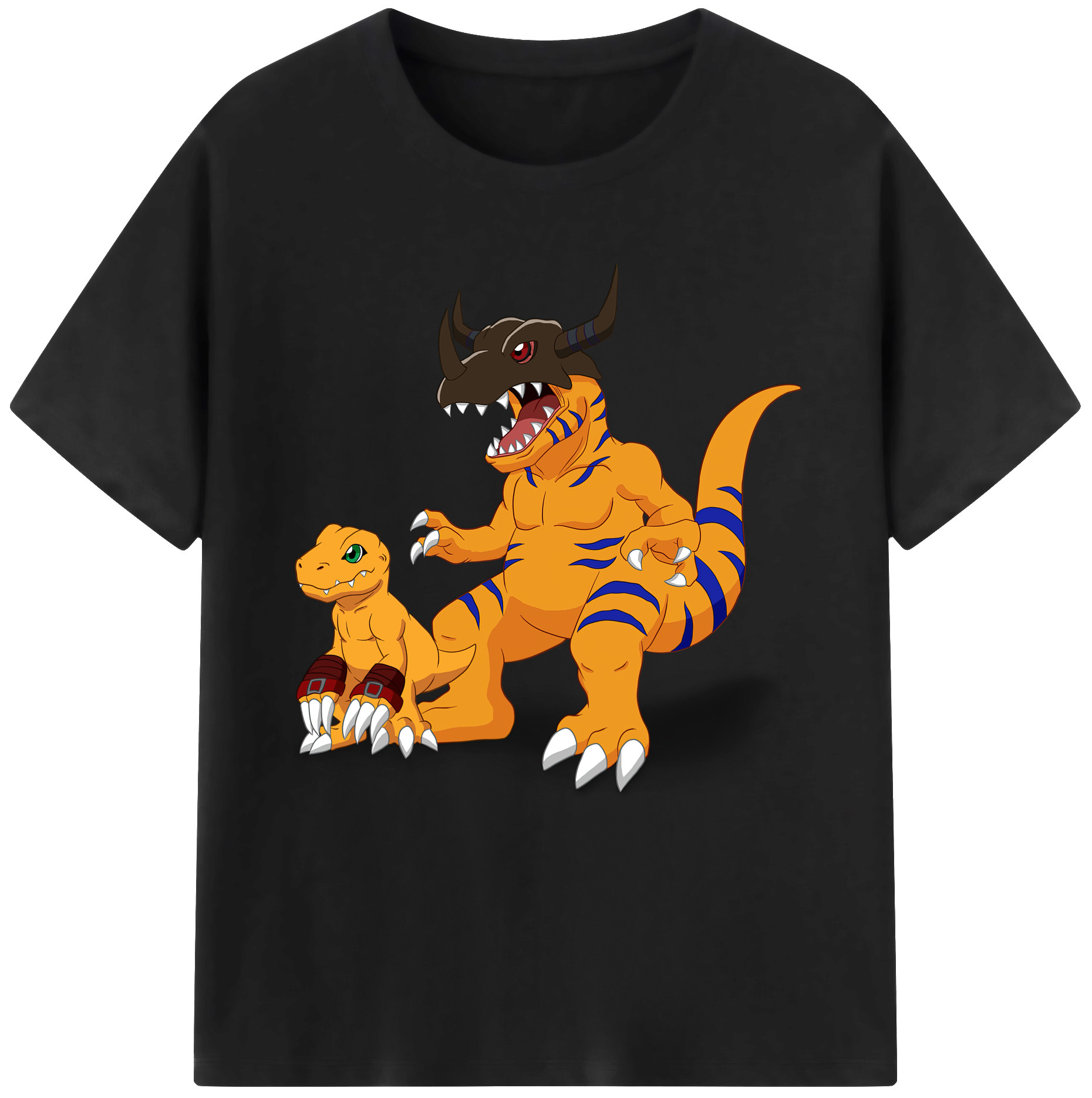（画像用） Digimon デジタルモンスター/デジモン 綿100％半袖Tシャツ（フロントプリント）