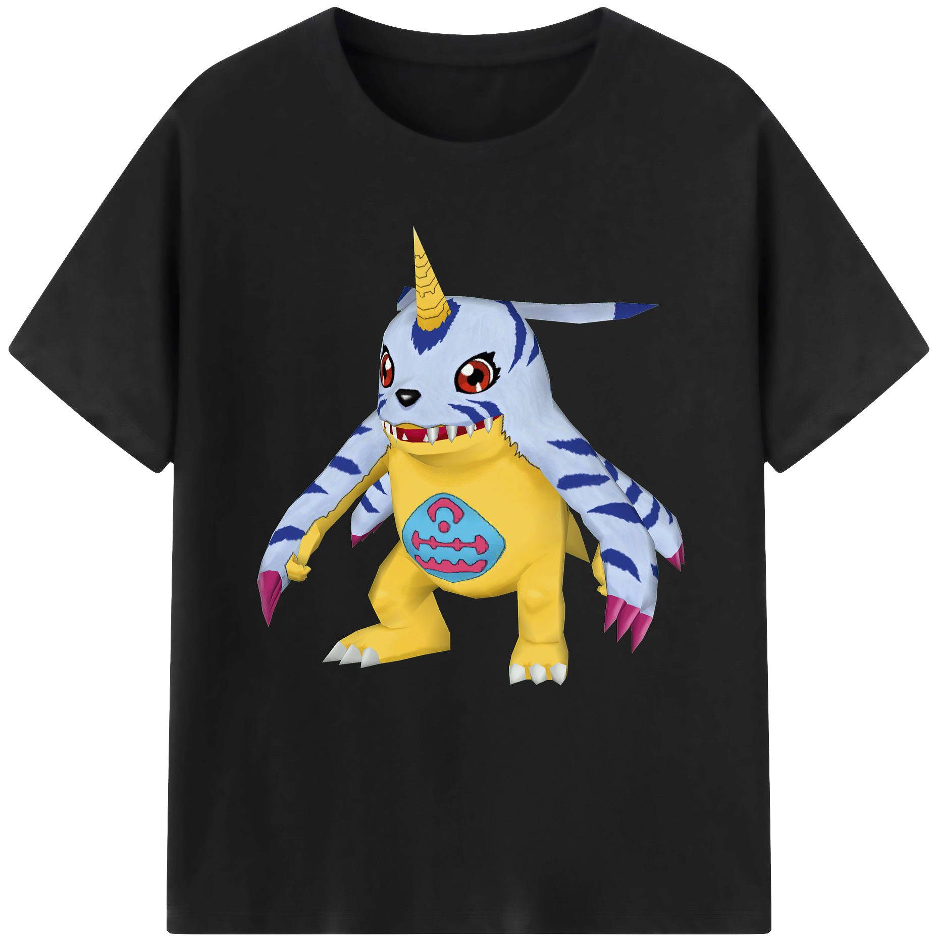 （画像用） Digimon デジタルモンスター/デジモン 綿100％半袖Tシャツ（フロントプリント）