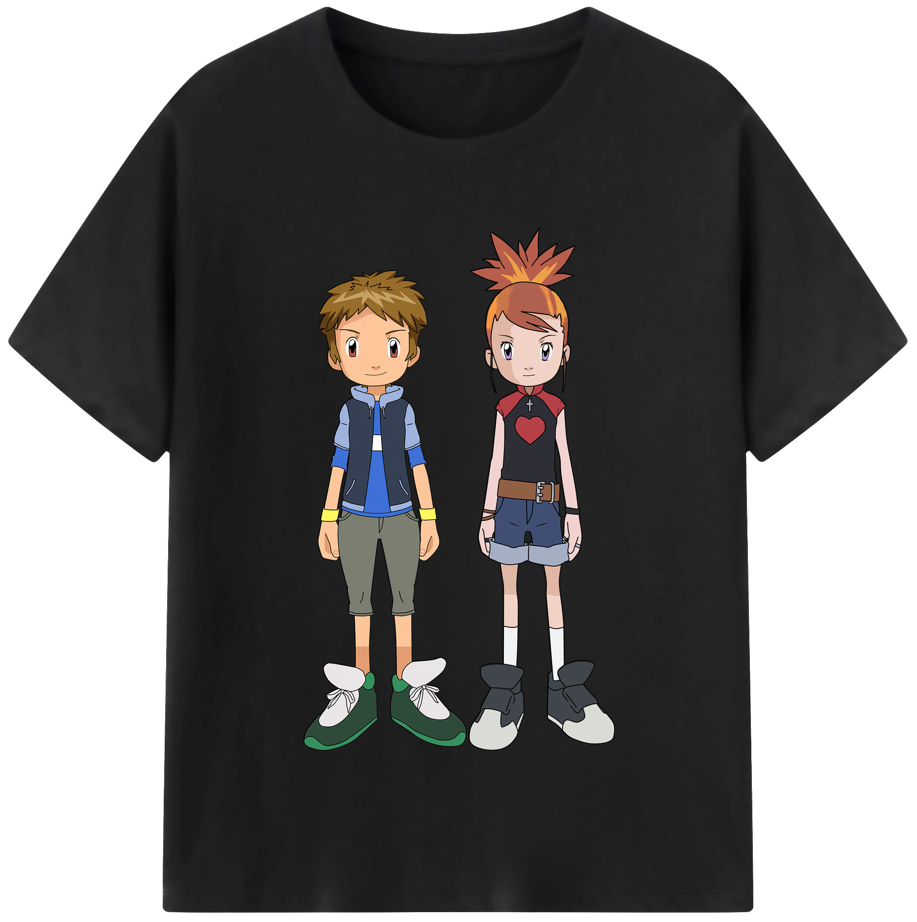（画像用） Digimon デジタルモンスター/デジモン 綿100％半袖Tシャツ（フロントプリント）
