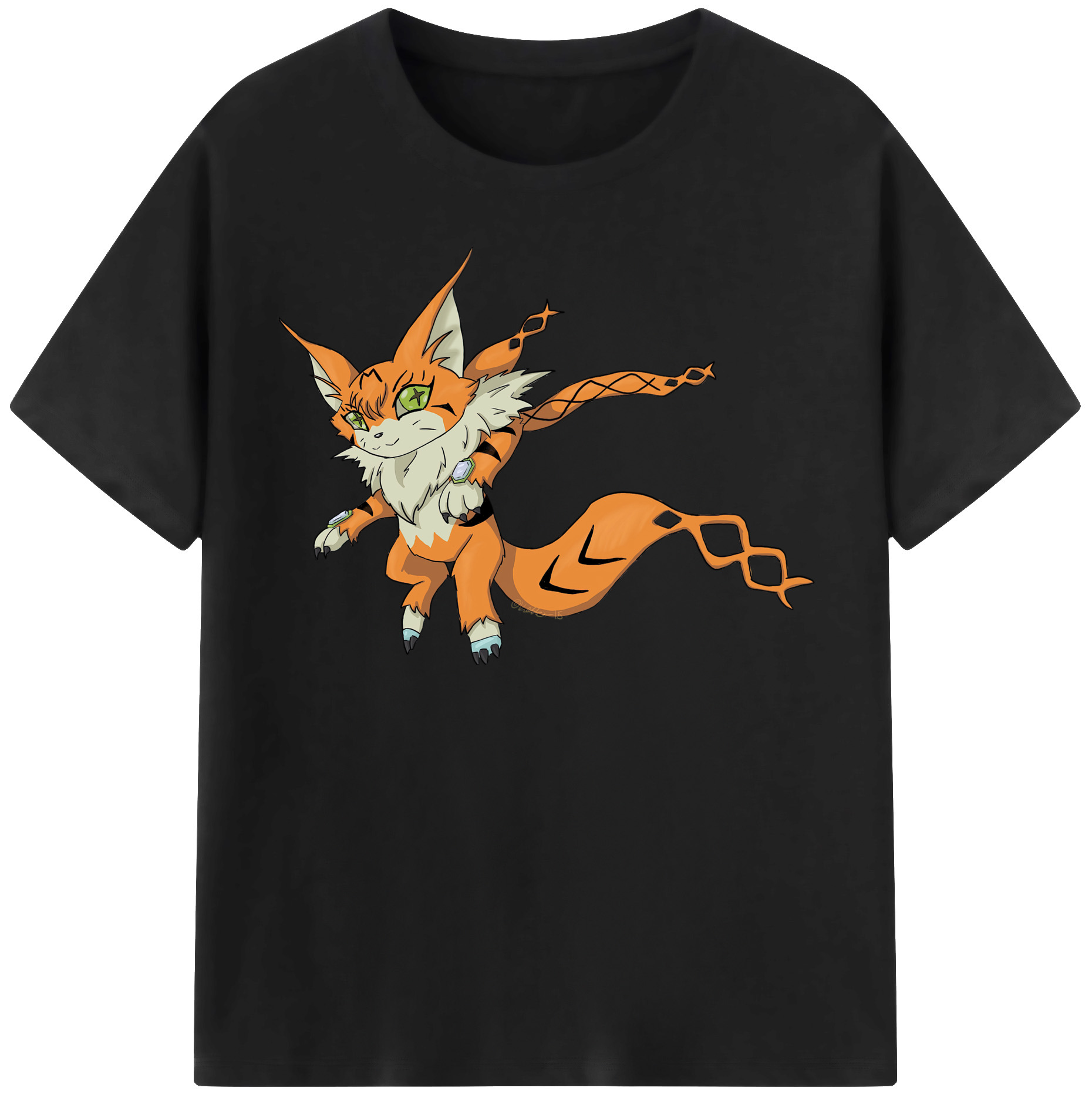 （画像用） Digimon デジタルモンスター/デジモン 綿100％半袖Tシャツ（フロントプリント）
