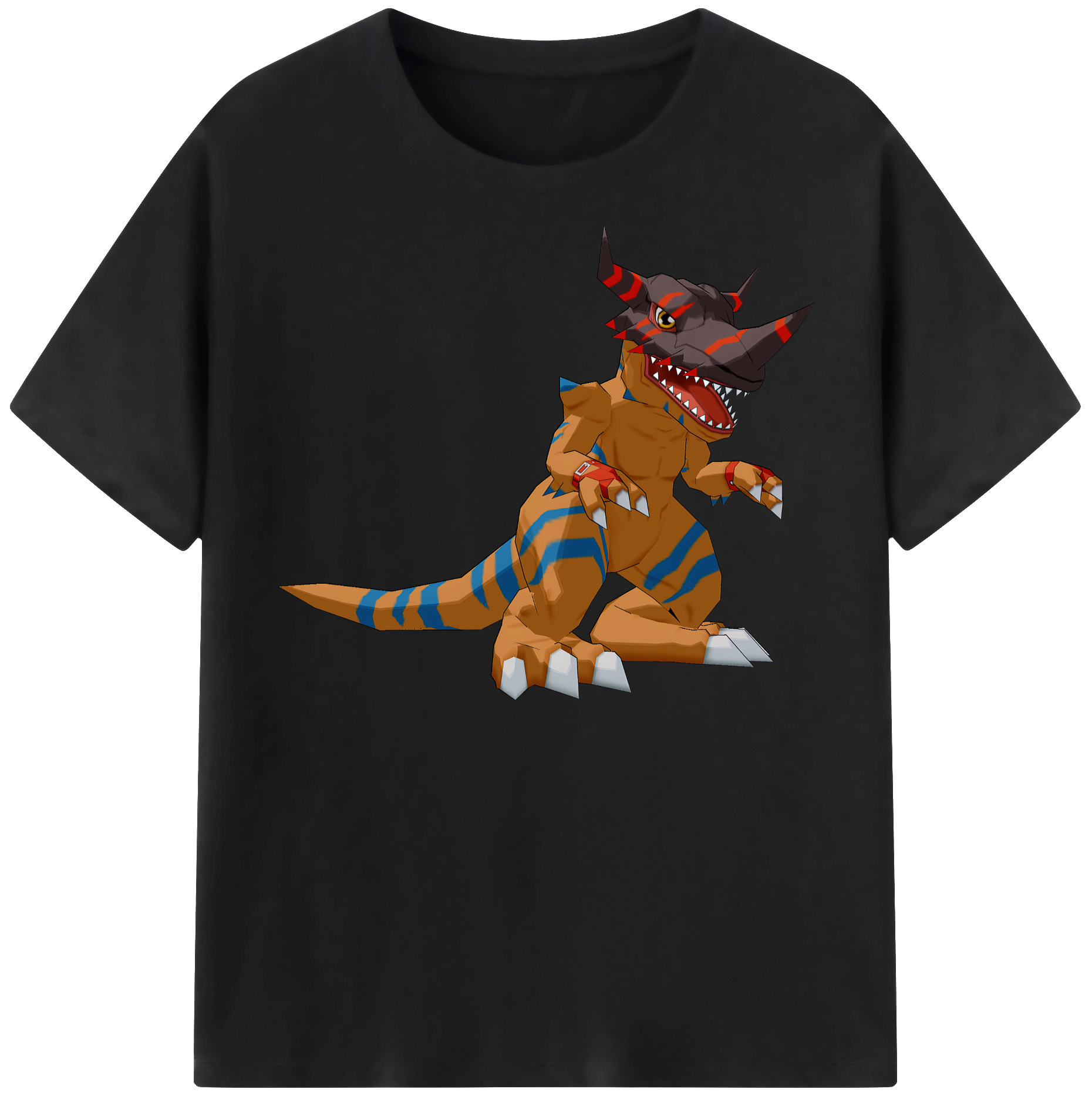 （画像用） Digimon デジタルモンスター/デジモン 綿100％半袖Tシャツ（フロントプリント）