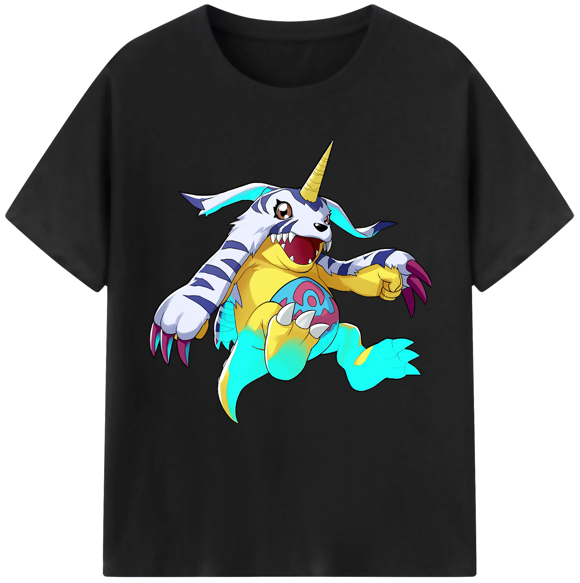 （画像用） Digimon デジタルモンスター/デジモン 綿100％半袖Tシャツ（フロントプリント）