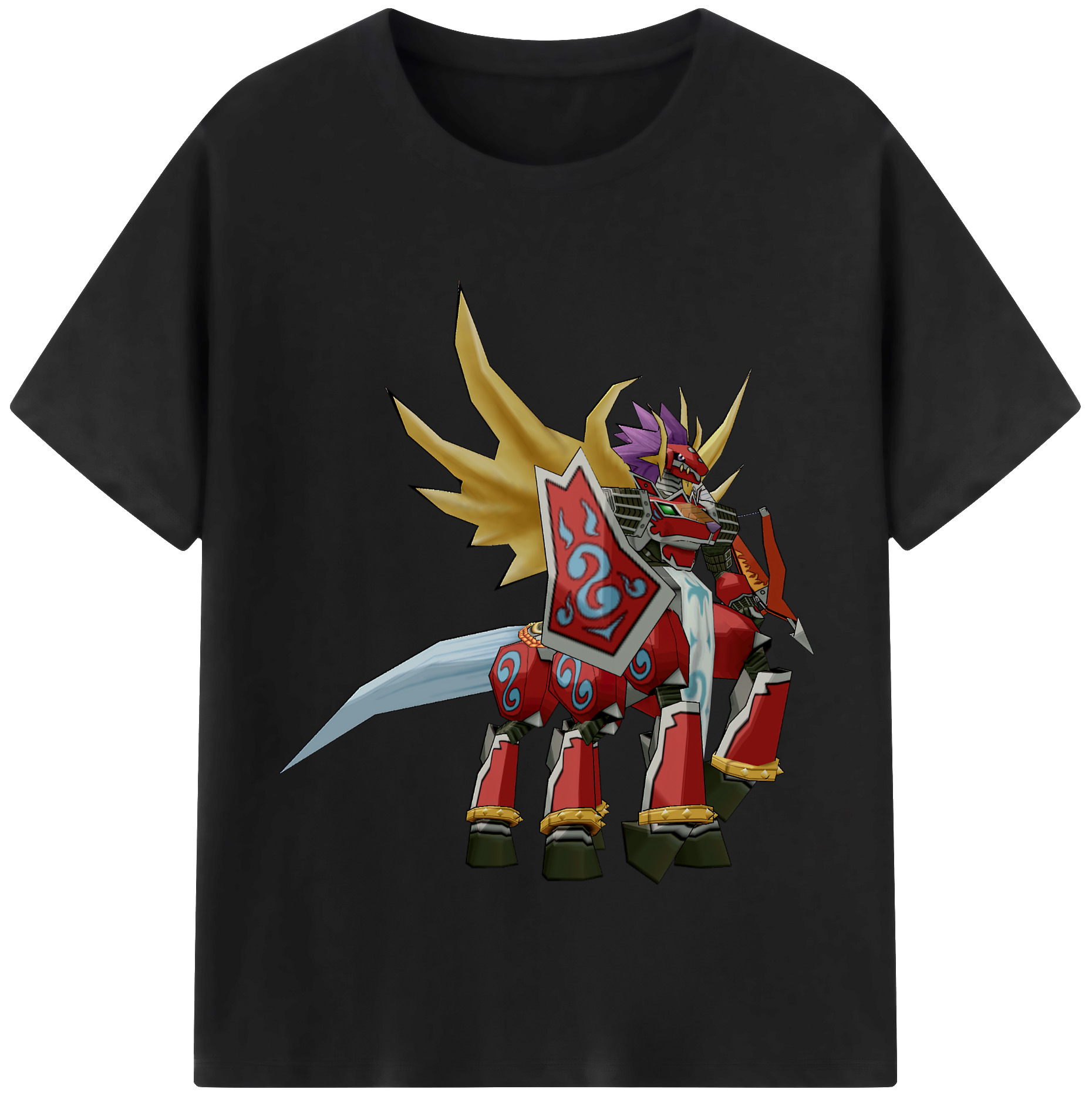 （画像用） Digimon デジタルモンスター/デジモン 綿100％半袖Tシャツ（フロントプリント）