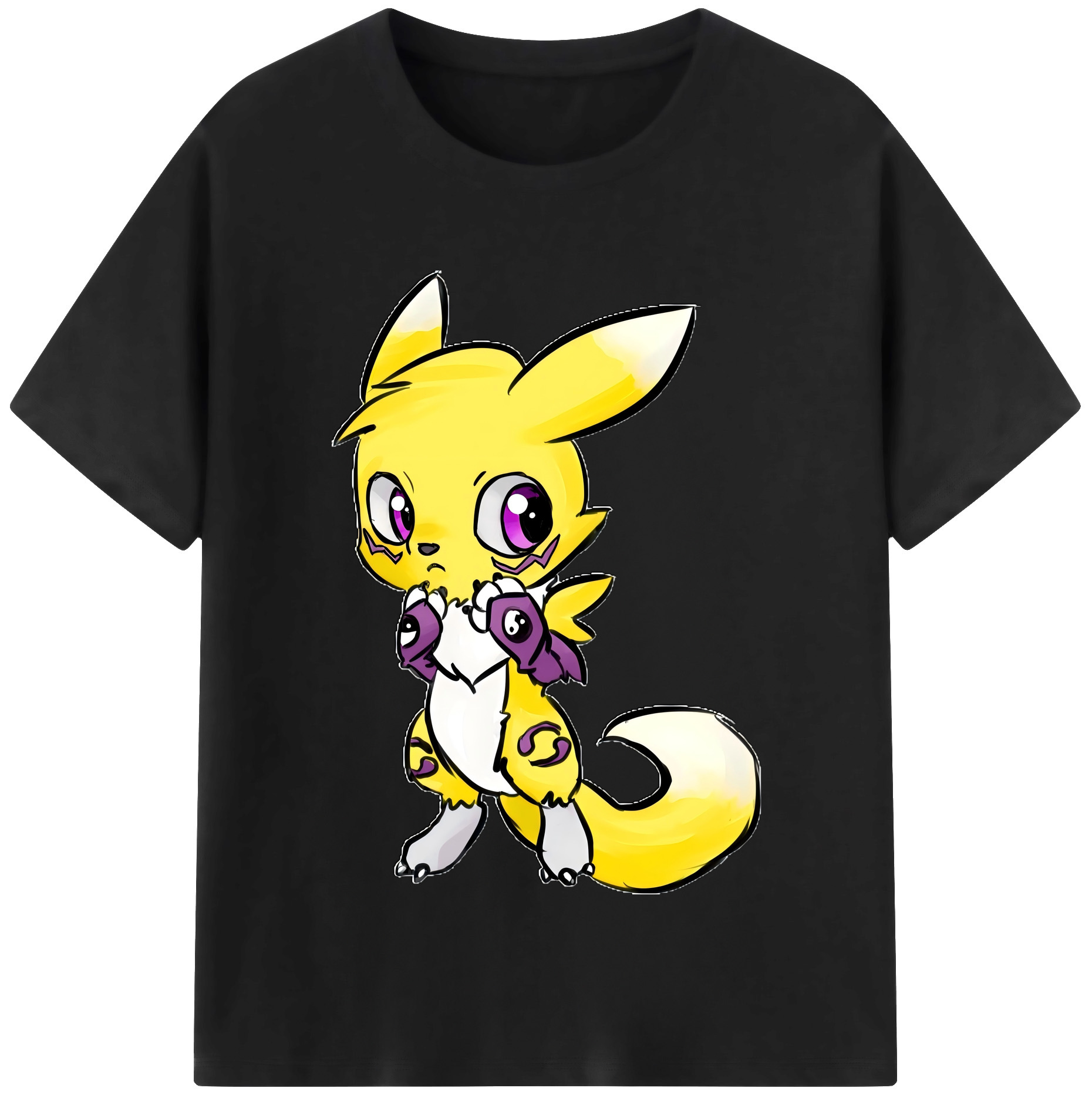 （画像用） Digimon デジタルモンスター/デジモン 綿100％半袖Tシャツ（フロントプリント）