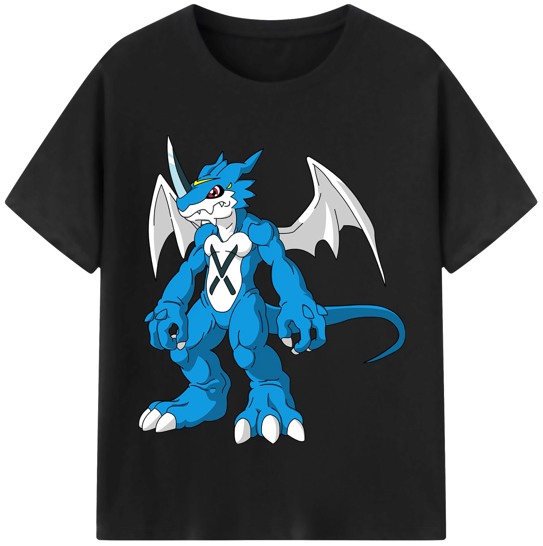 （画像用） Digimon デジタルモンスター/デジモン 綿100％半袖Tシャツ（フロントプリント）
