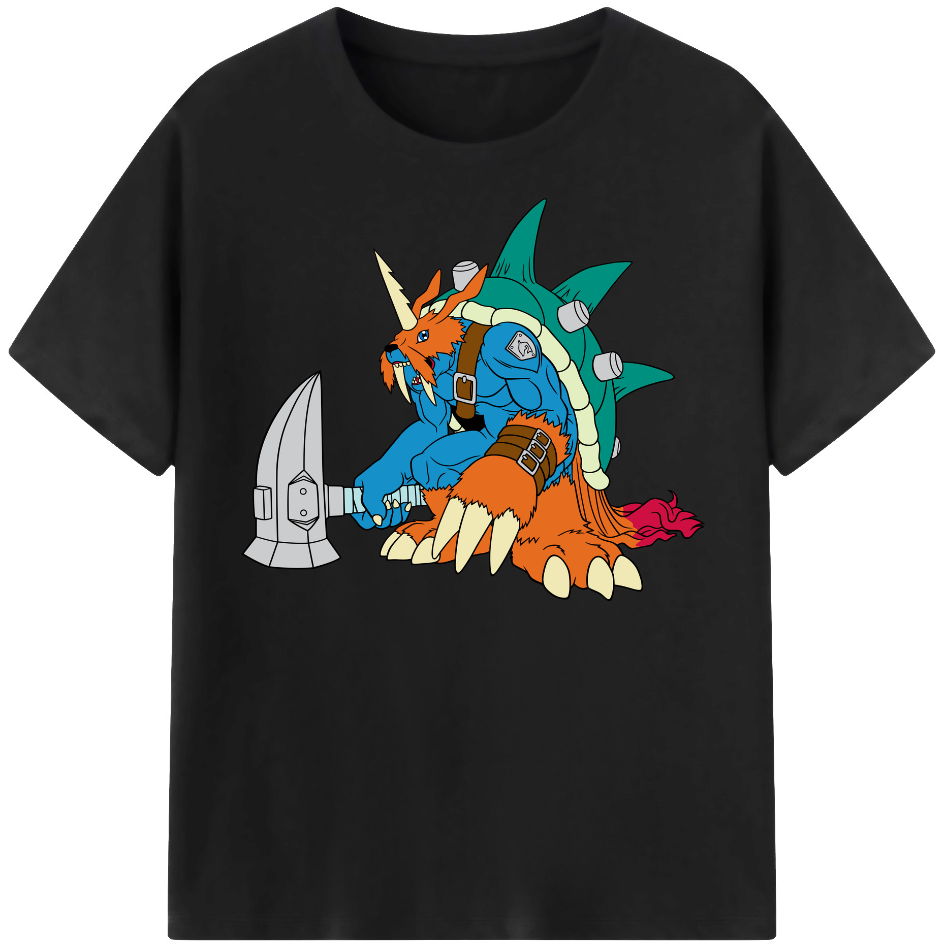 （画像用） Digimon デジタルモンスター/デジモン 綿100％半袖Tシャツ（フロントプリント）