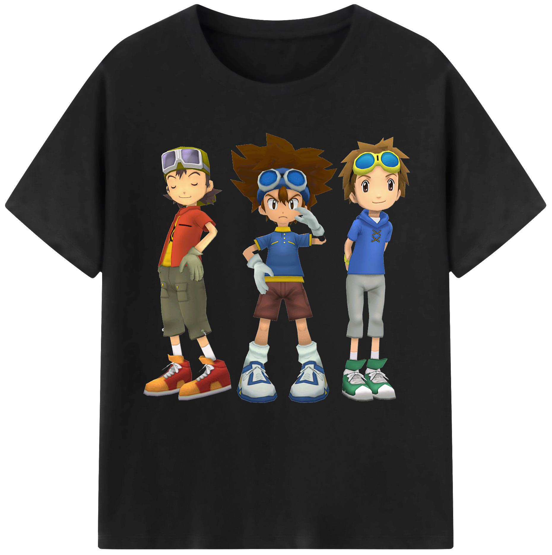 （画像用） Digimon デジタルモンスター/デジモン 綿100％半袖Tシャツ（フロントプリント）
