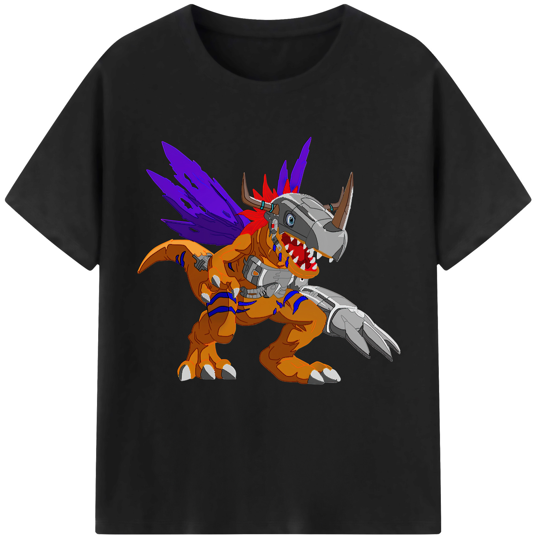 （画像用） Digimon デジタルモンスター/デジモン 綿100％半袖Tシャツ（フロントプリント）