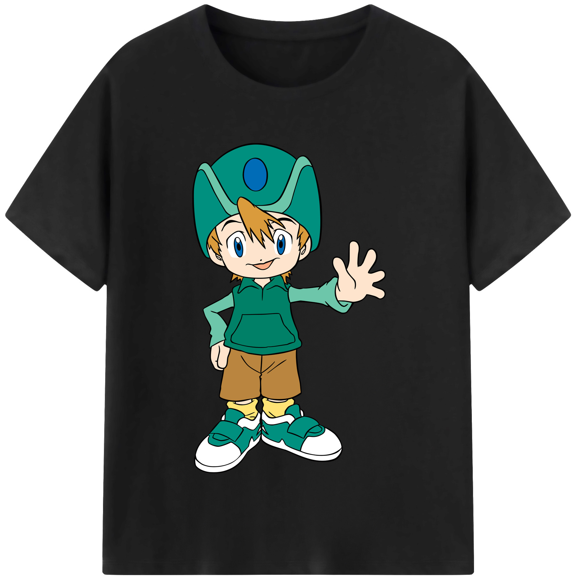 （画像用） Digimon デジタルモンスター/デジモン 綿100％半袖Tシャツ（フロントプリント）