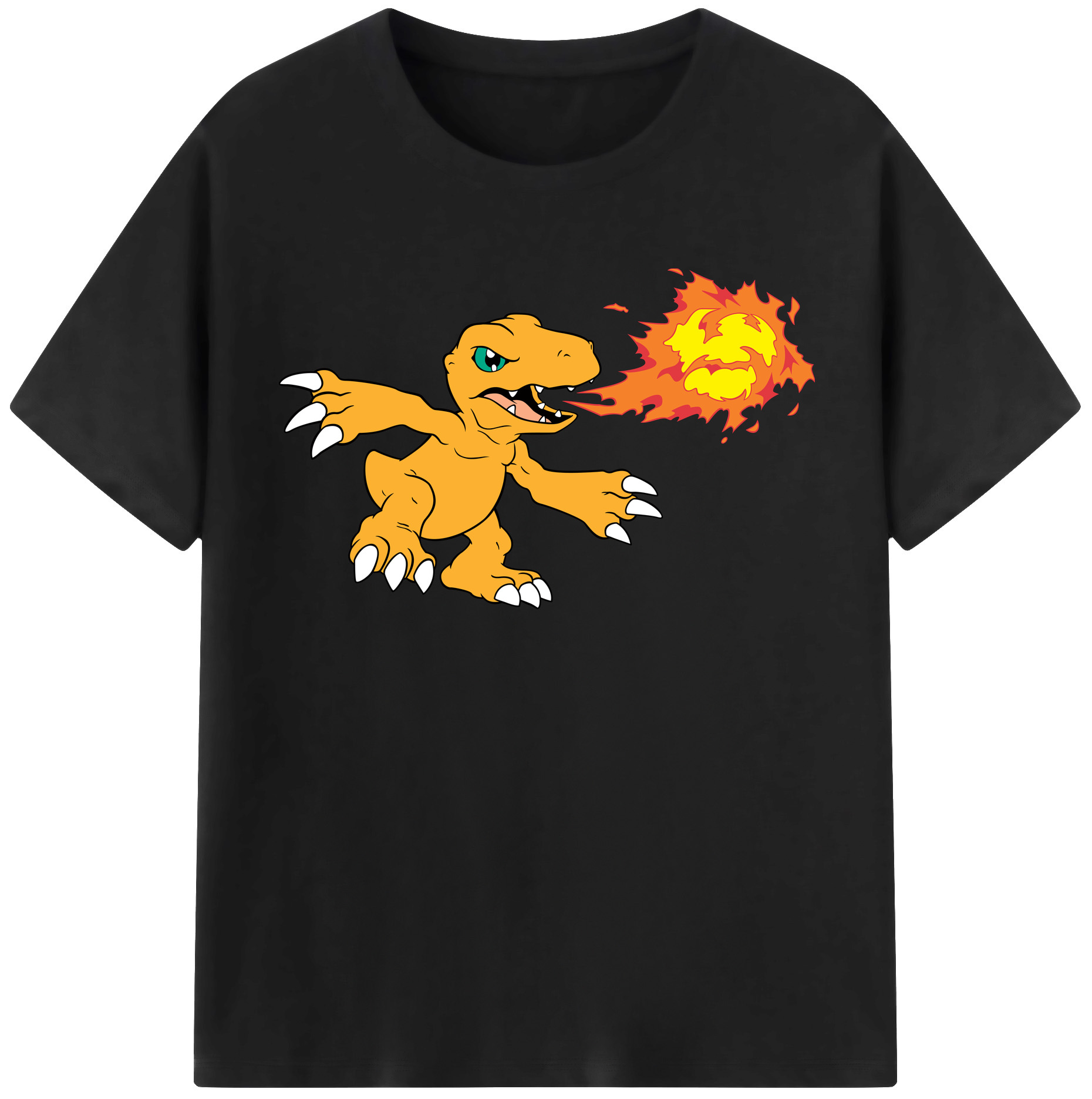 （画像用） Digimon デジタルモンスター/デジモン 綿100％半袖Tシャツ（フロントプリント）