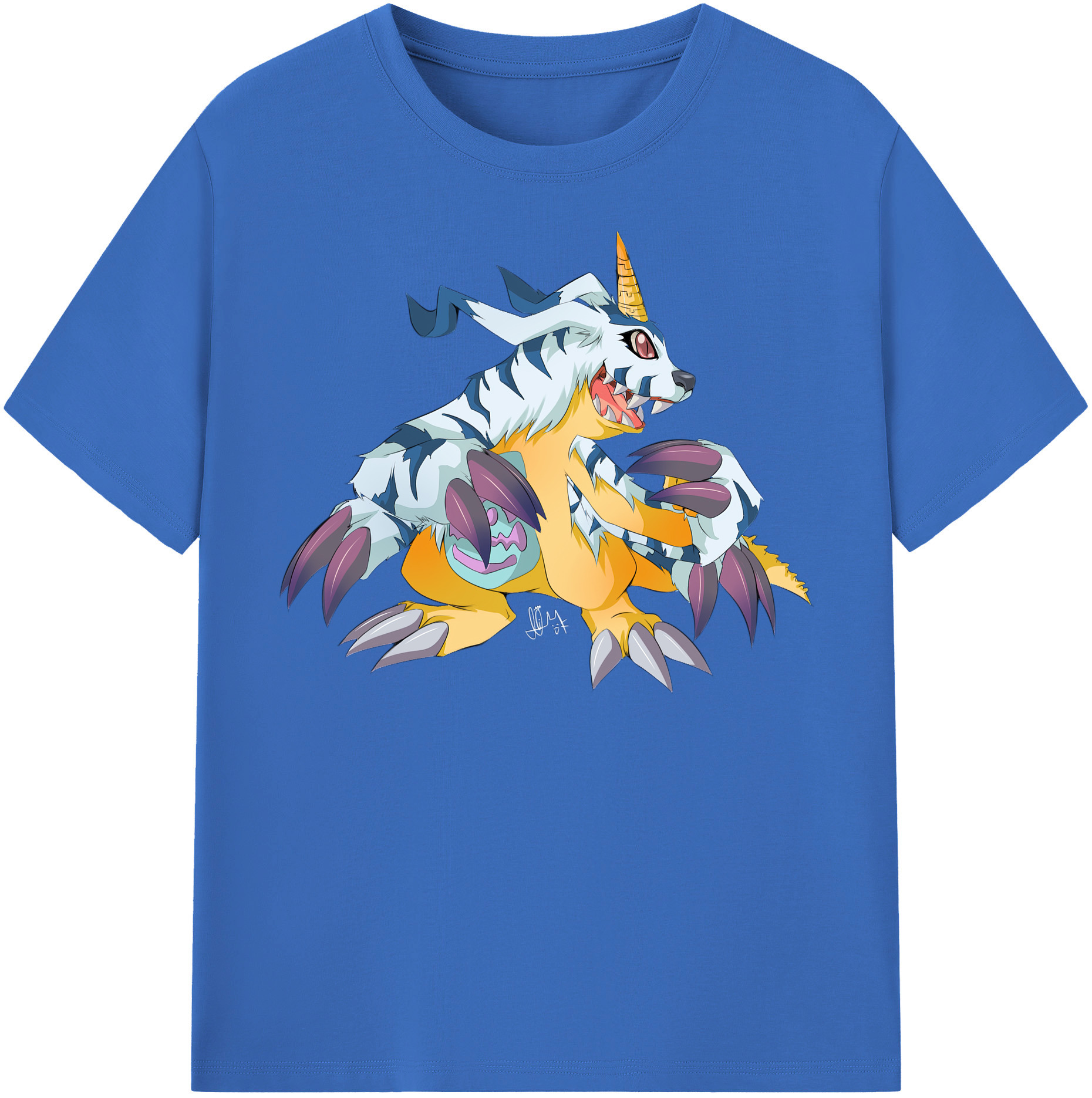 （画像用） Digimon デジタルモンスター/デジモン 綿100％半袖Tシャツ（フロントプリント）