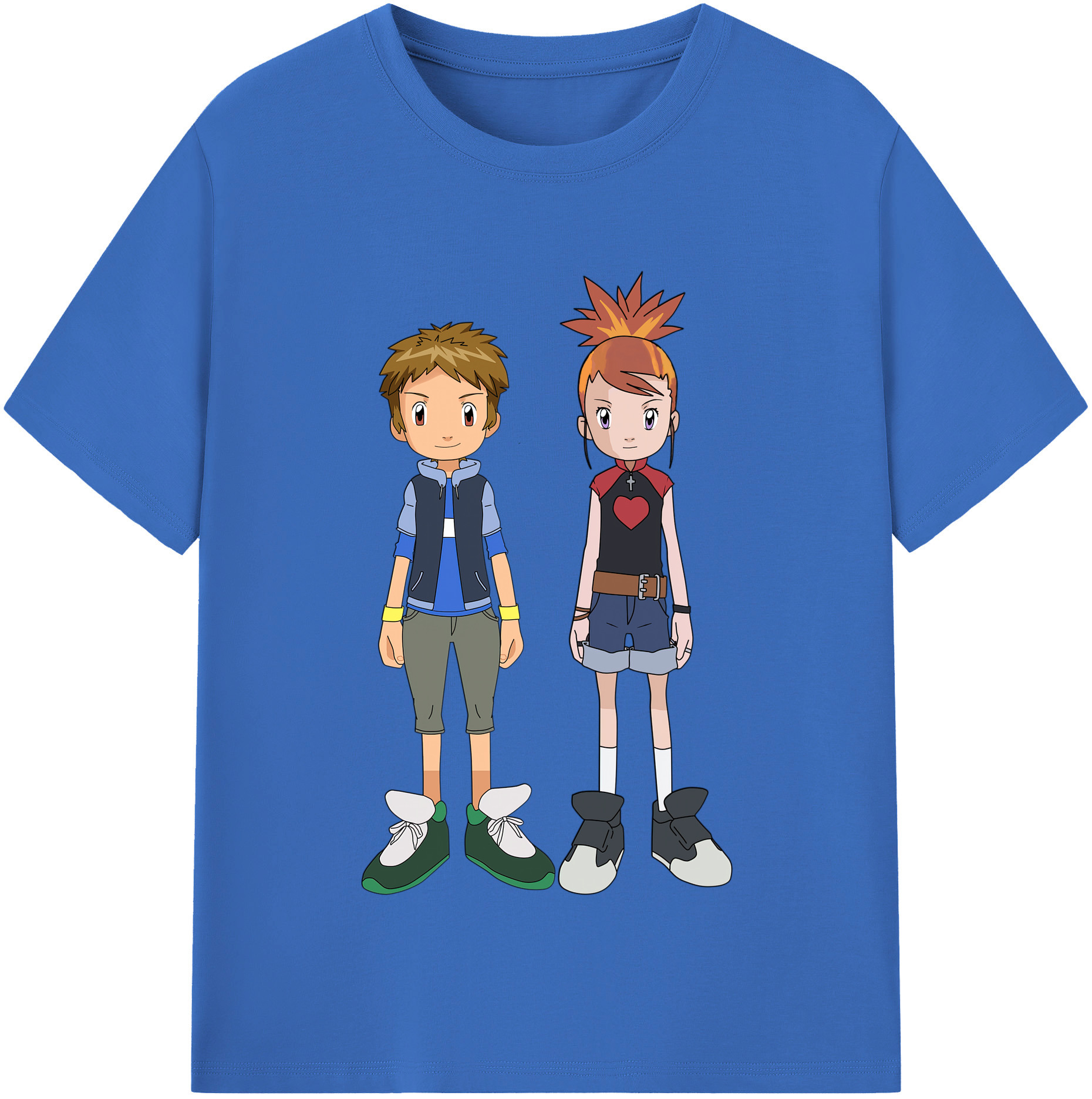 （画像用） Digimon デジタルモンスター/デジモン 綿100％半袖Tシャツ（フロントプリント）