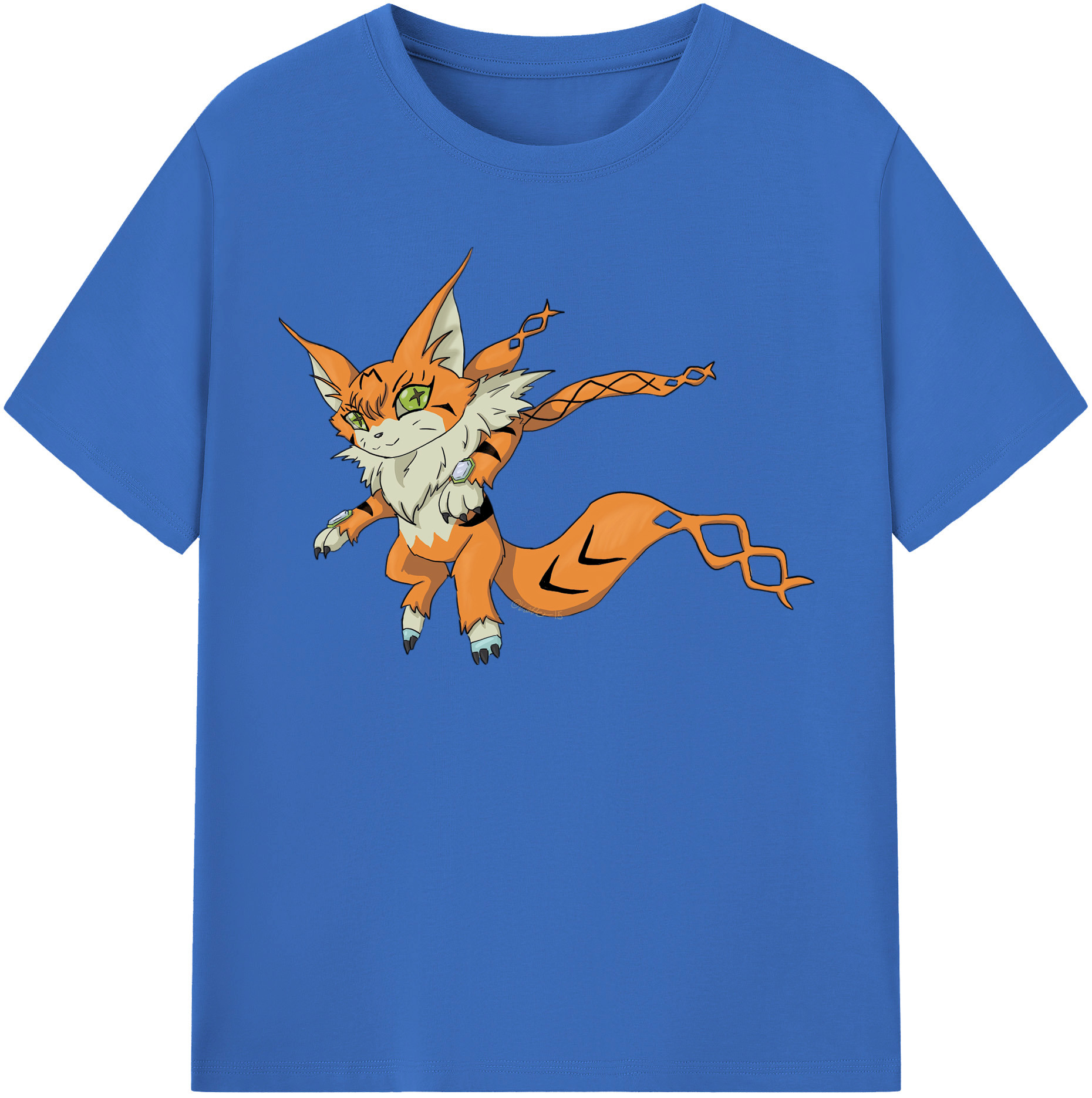 （画像用） Digimon デジタルモンスター/デジモン 綿100％半袖Tシャツ（フロントプリント）