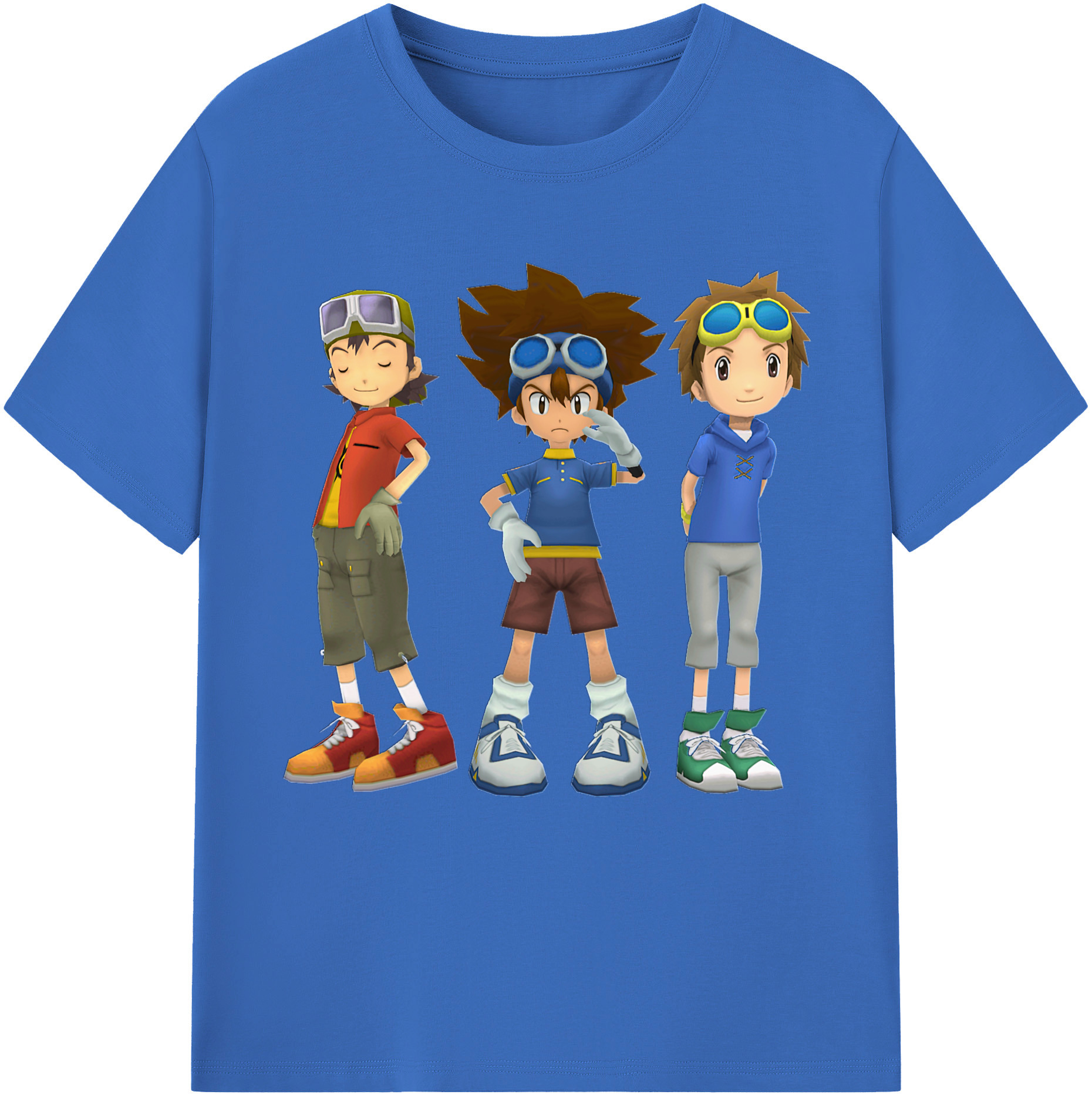 （画像用） Digimon デジタルモンスター/デジモン 綿100％半袖Tシャツ（フロントプリント）