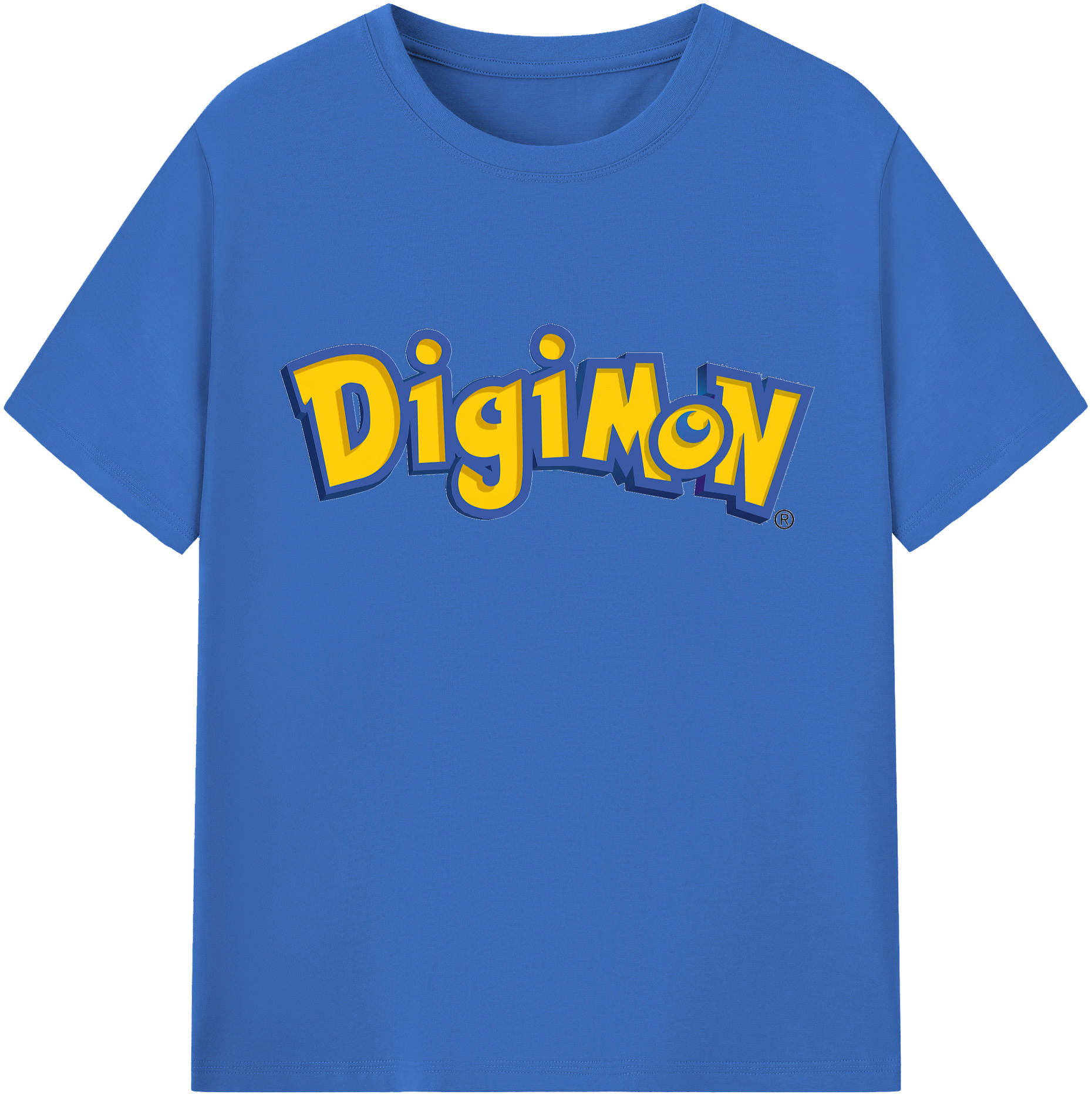 （画像用） Digimon デジタルモンスター/デジモン 綿100％半袖Tシャツ（フロントプリント）