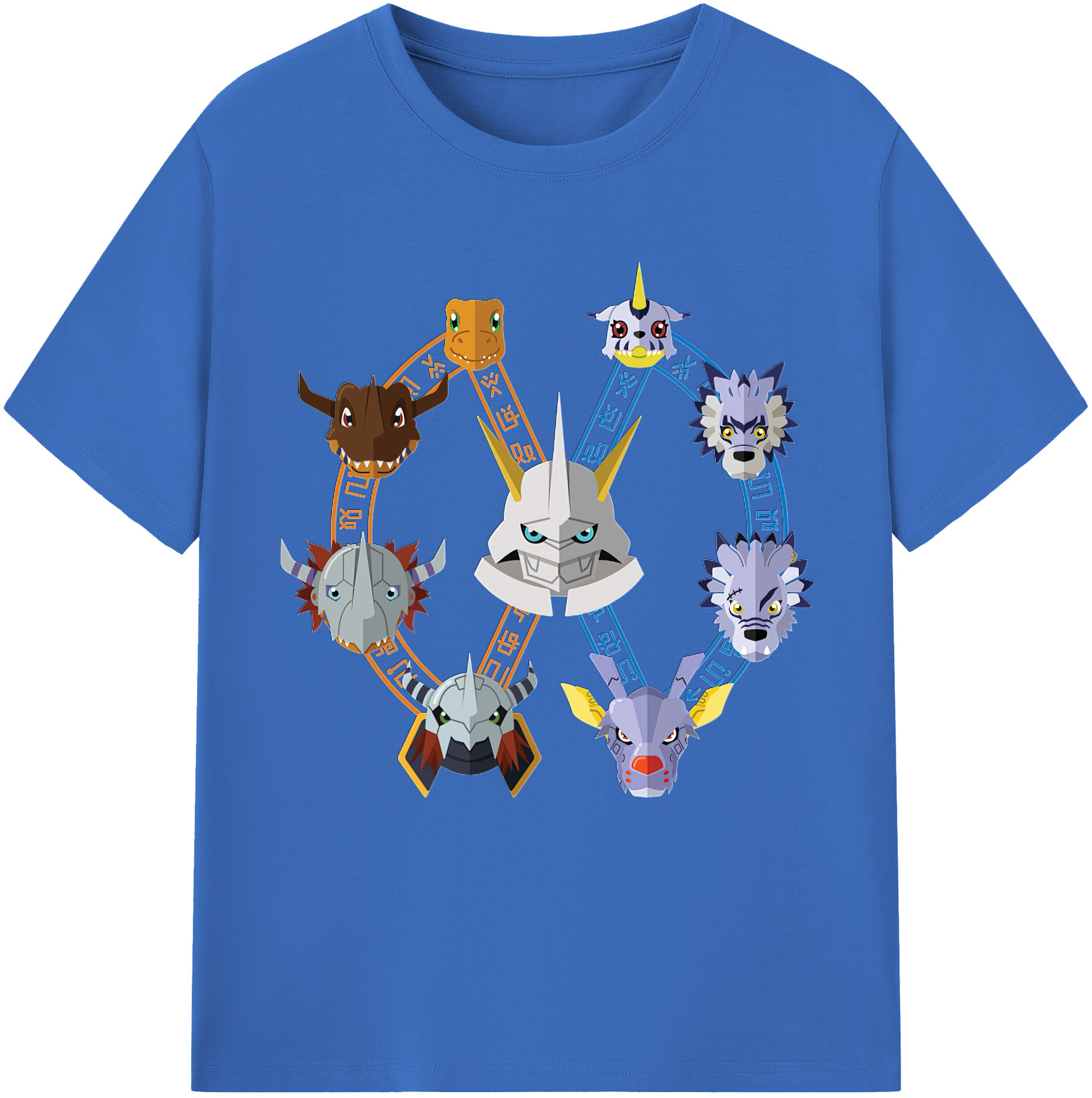 （画像用） Digimon デジタルモンスター/デジモン 綿100％半袖Tシャツ（フロントプリント）