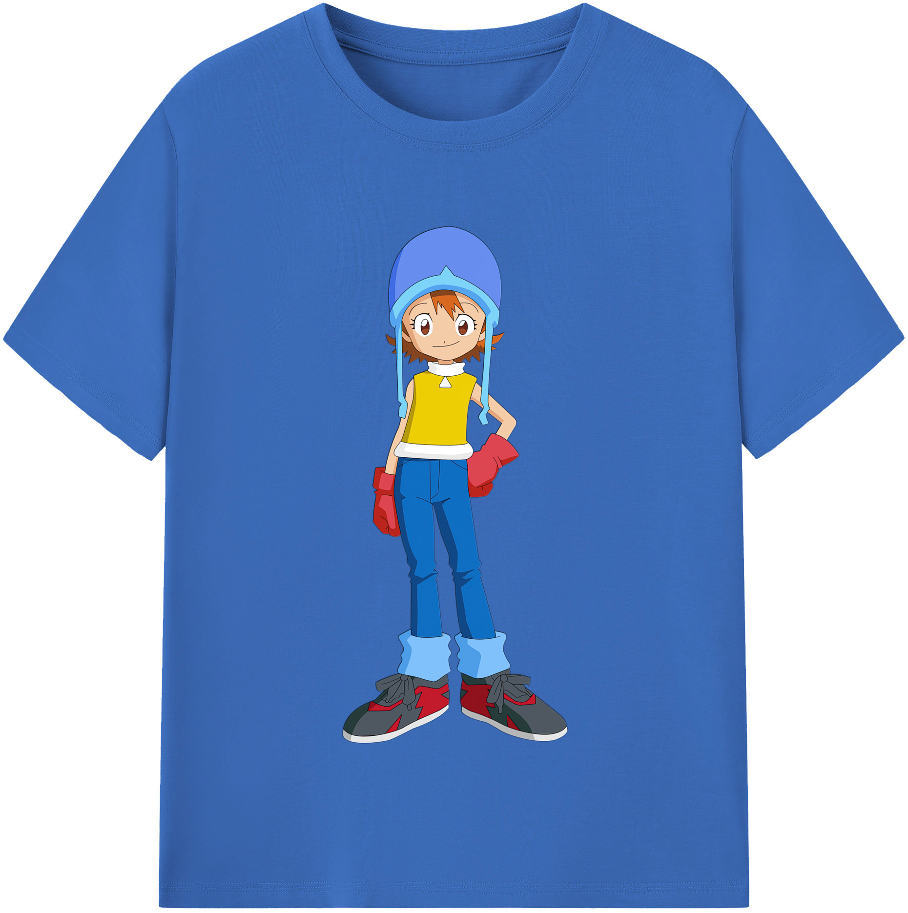 （画像用） Digimon デジタルモンスター/デジモン 綿100％半袖Tシャツ（フロントプリント）