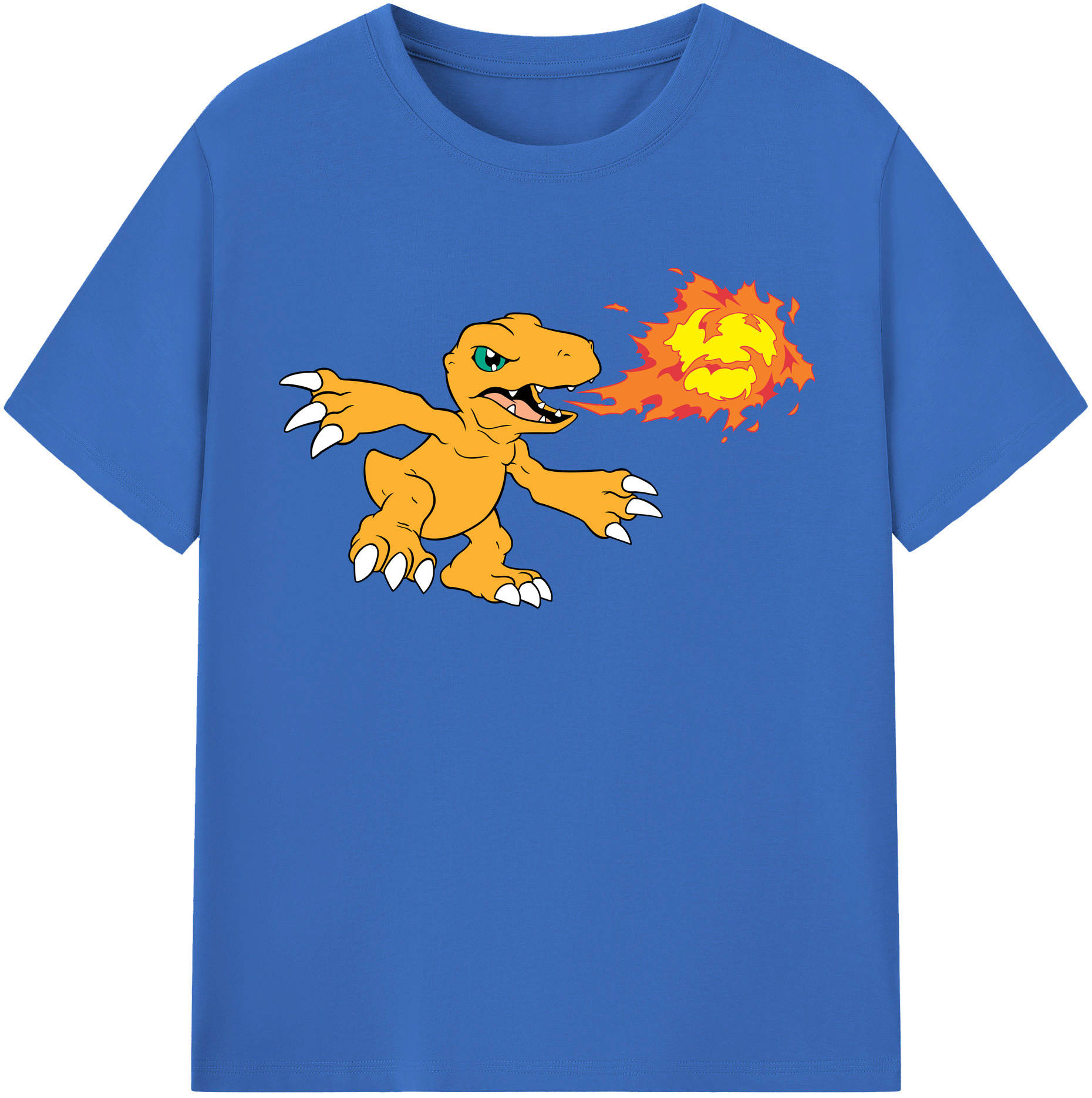 （画像用） Digimon デジタルモンスター/デジモン 綿100％半袖Tシャツ（フロントプリント）