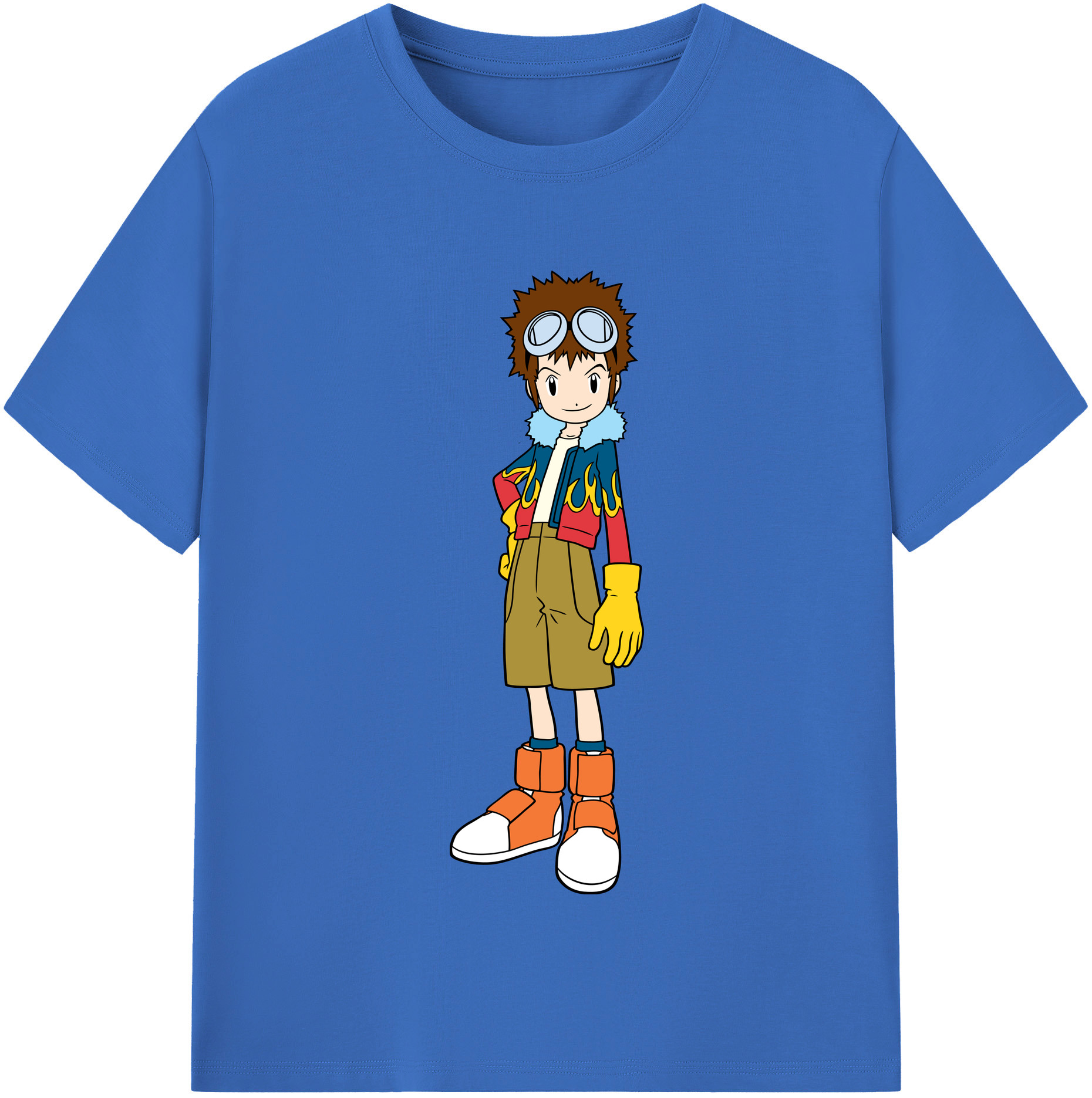 （画像用） Digimon デジタルモンスター/デジモン 綿100％半袖Tシャツ（フロントプリント）