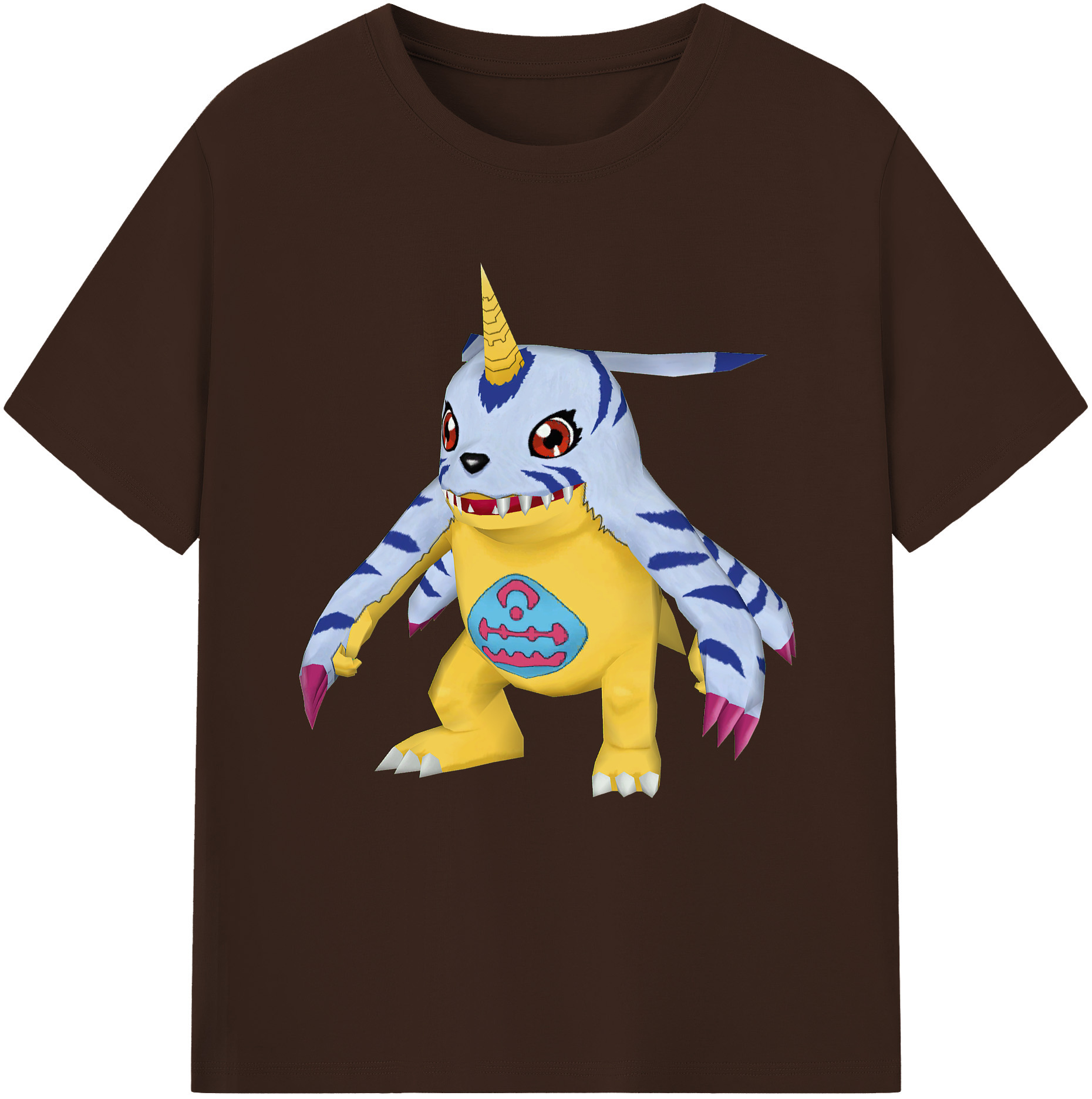 （画像用） Digimon デジタルモンスター/デジモン 綿100％半袖Tシャツ（フロントプリント）