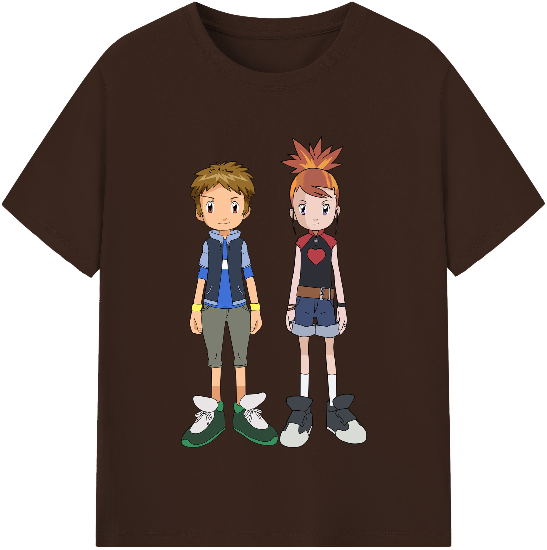 （画像用） Digimon デジタルモンスター/デジモン 綿100％半袖Tシャツ（フロントプリント）