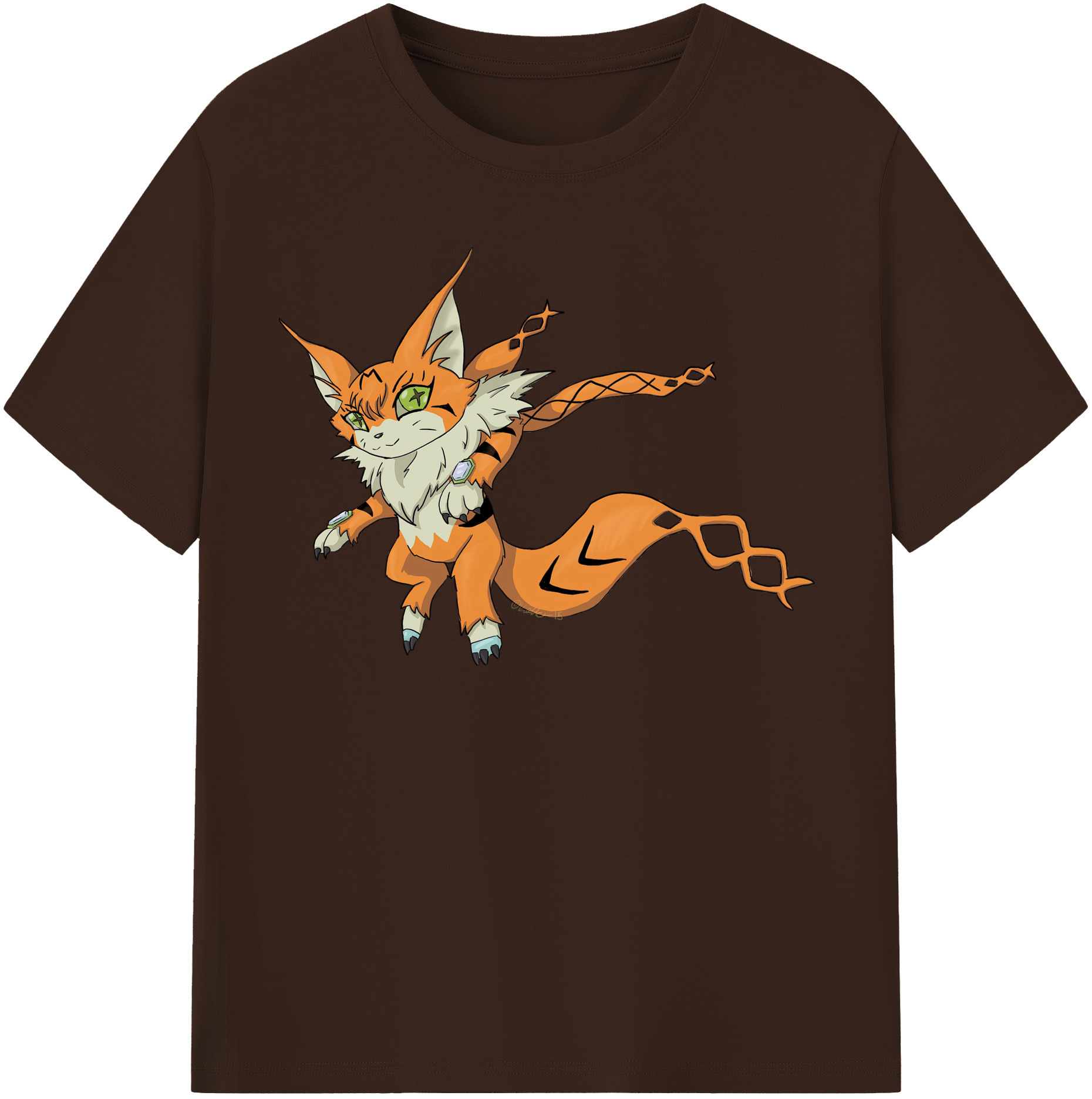 （画像用） Digimon デジタルモンスター/デジモン 綿100％半袖Tシャツ（フロントプリント）
