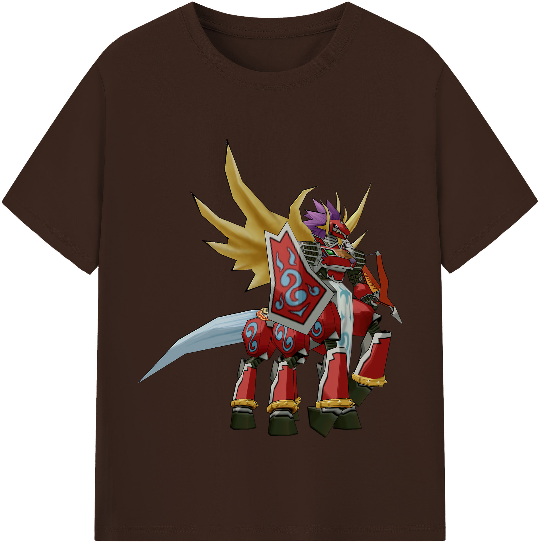 （画像用） Digimon デジタルモンスター/デジモン 綿100％半袖Tシャツ（フロントプリント）