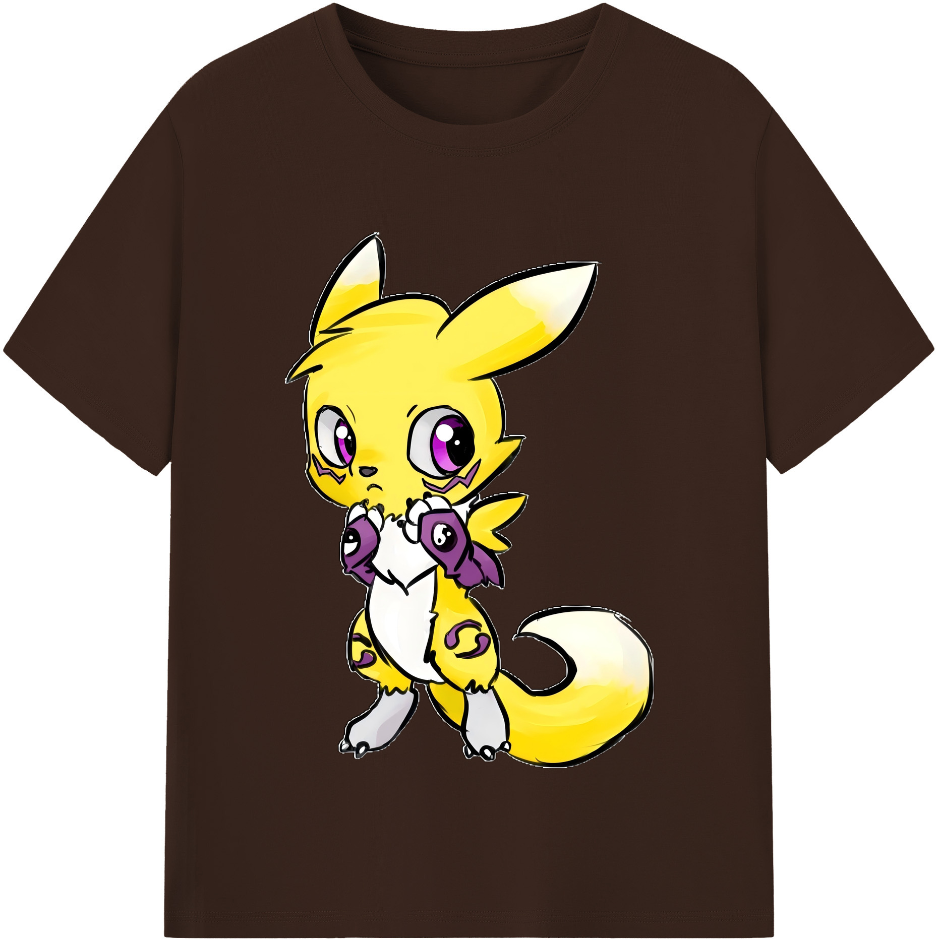 （画像用） Digimon デジタルモンスター/デジモン 綿100％半袖Tシャツ（フロントプリント）